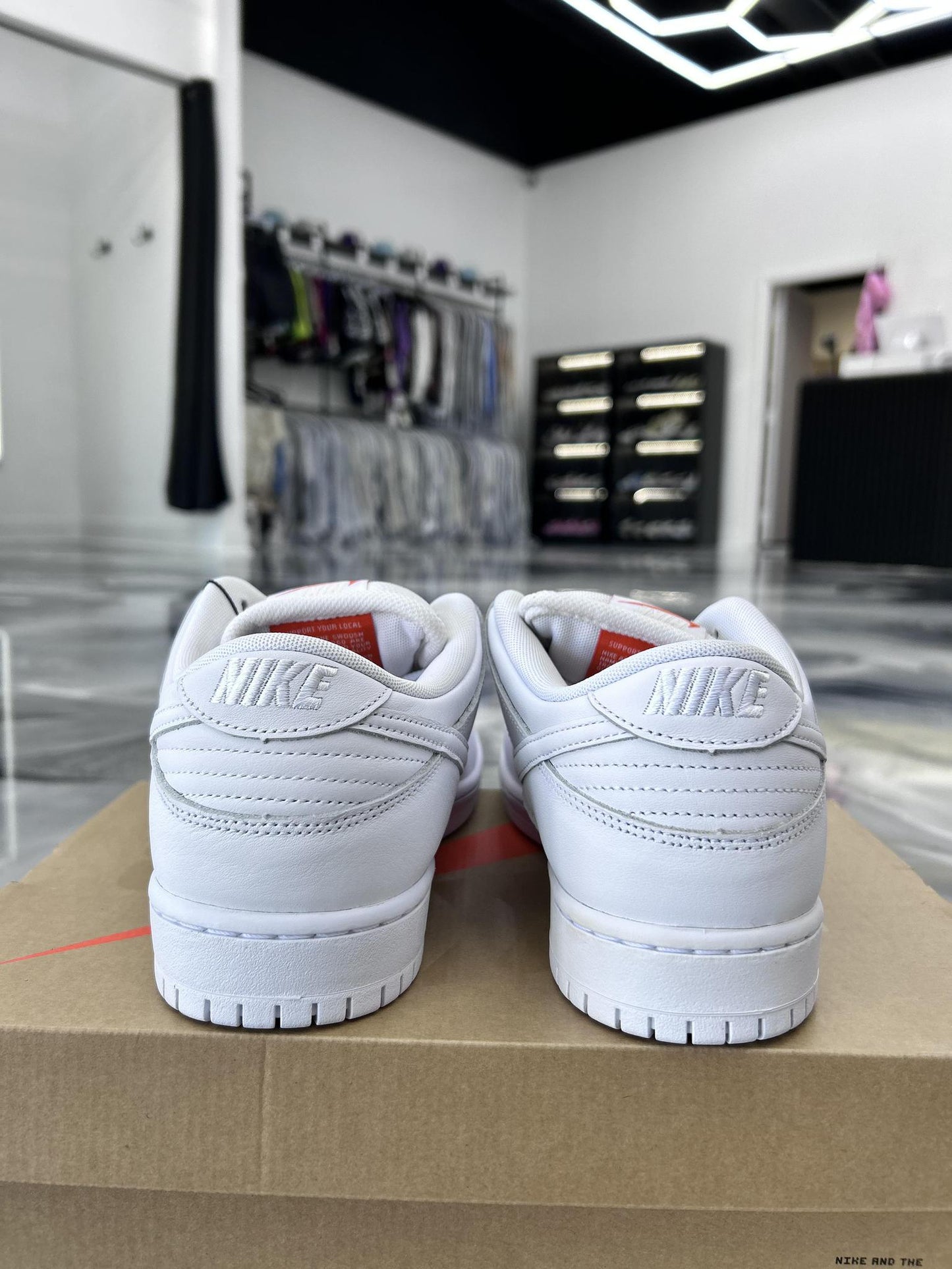Nike SB Dunk Low "Triple White" Used Size 9.5