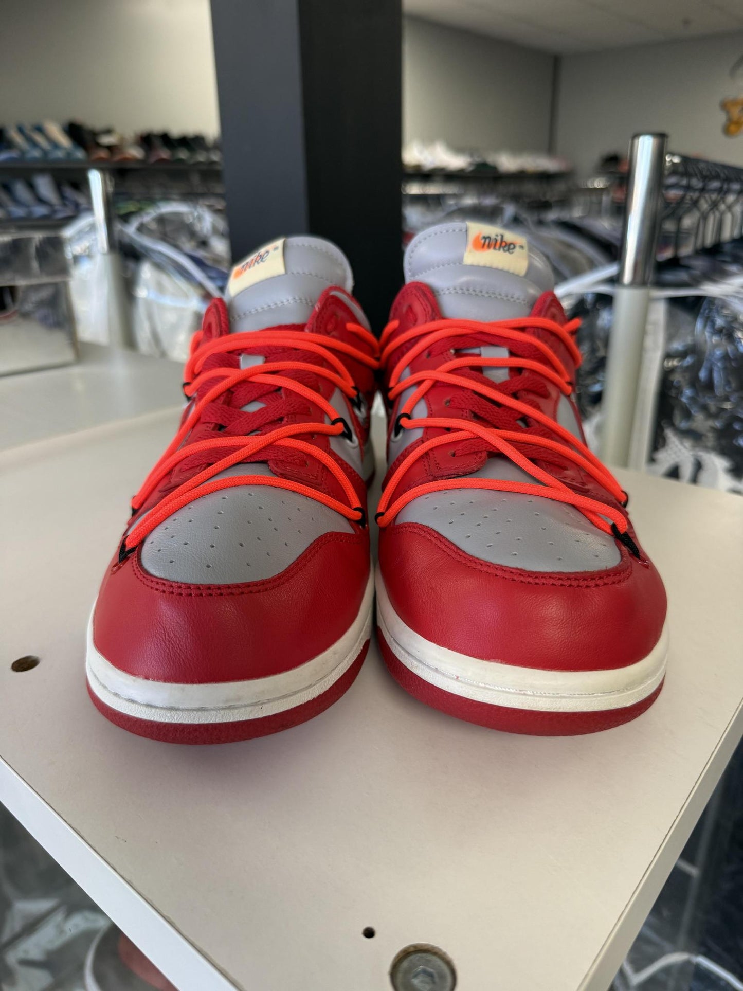 Dunk Low x Off White "UNLV" Used Size 10.5