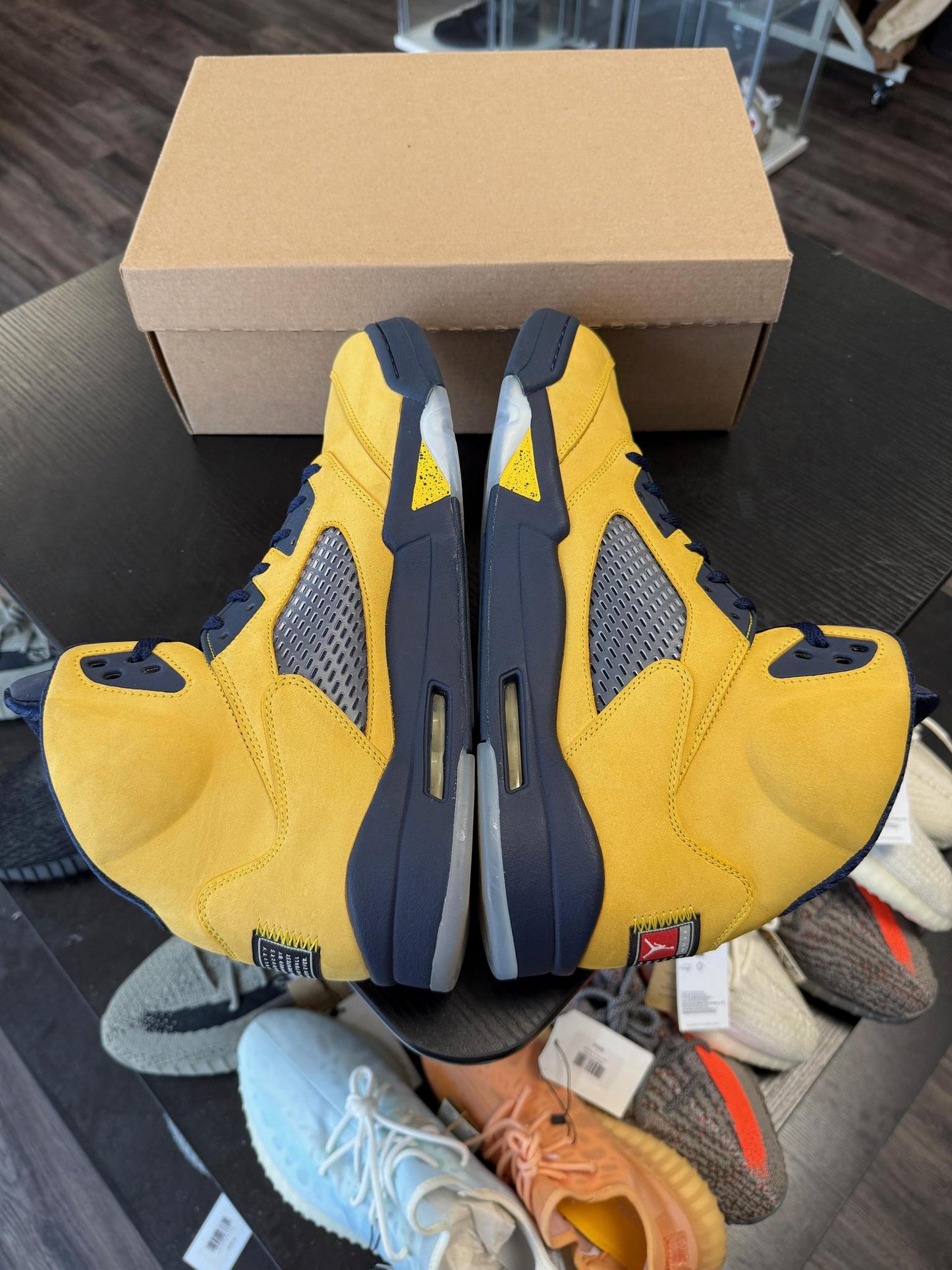 Jordan 5 "Michigan" Used Size 14