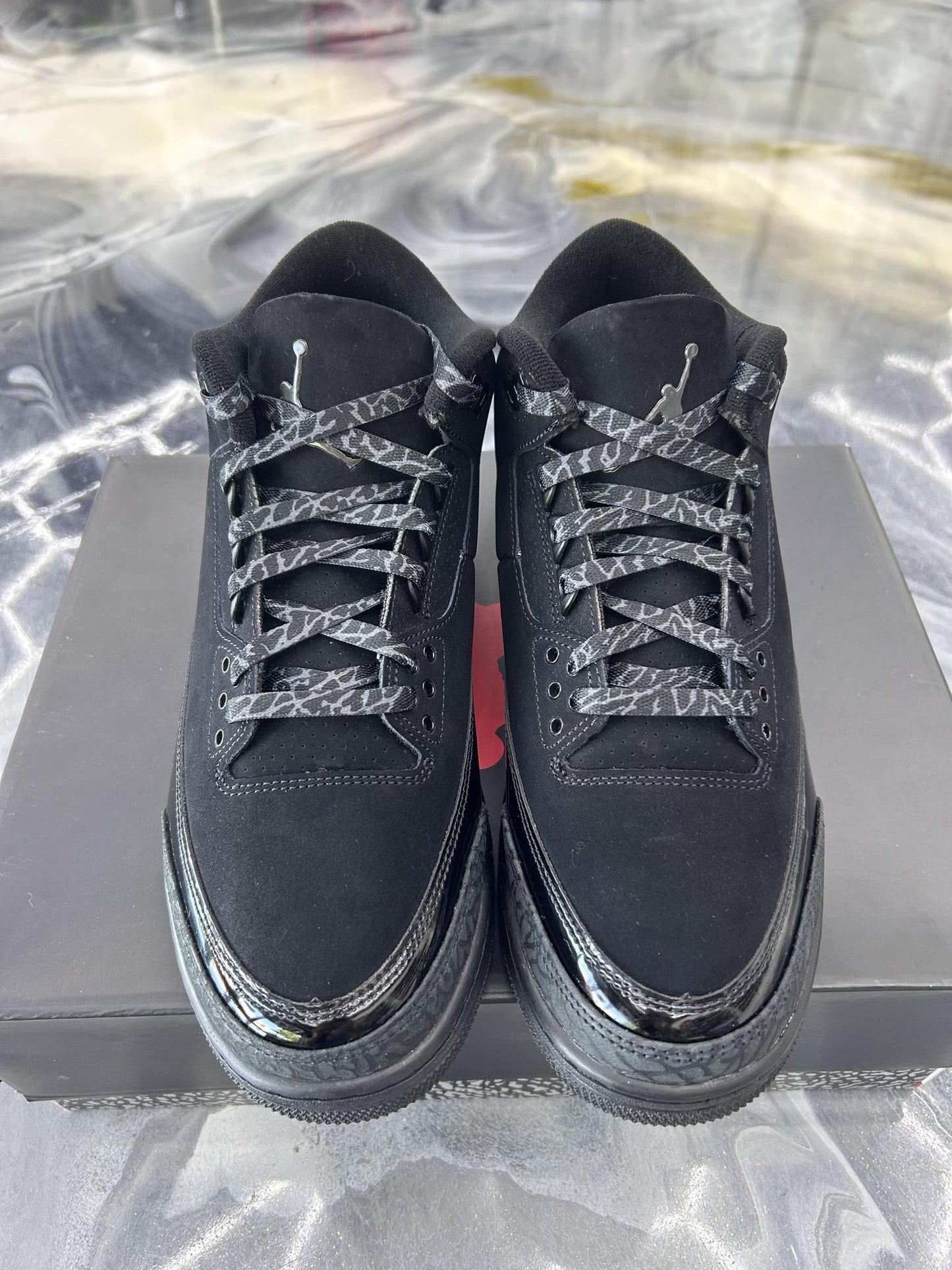 Jordan 3 "Black Cat" Used Size 10.5