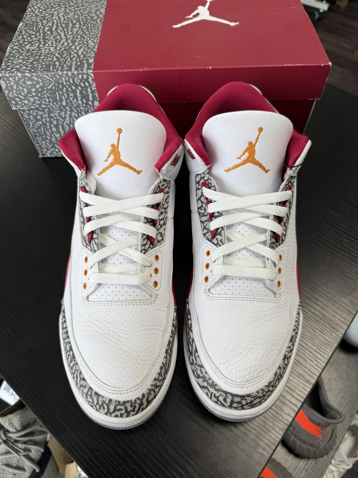 Jordan 3 "Cardinal" Used Size 12