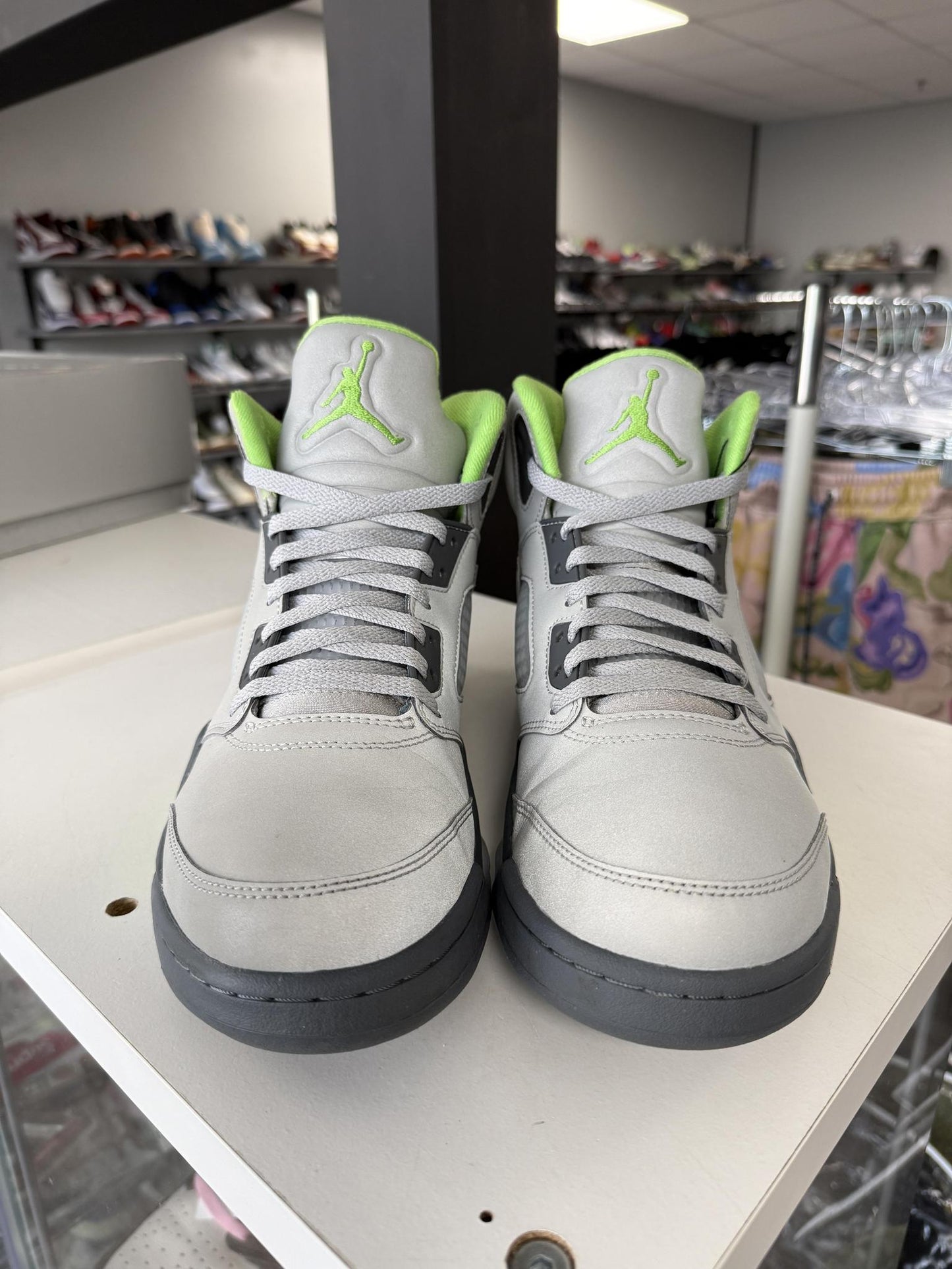 Jordan 5 "Green Bean" Used Size 11