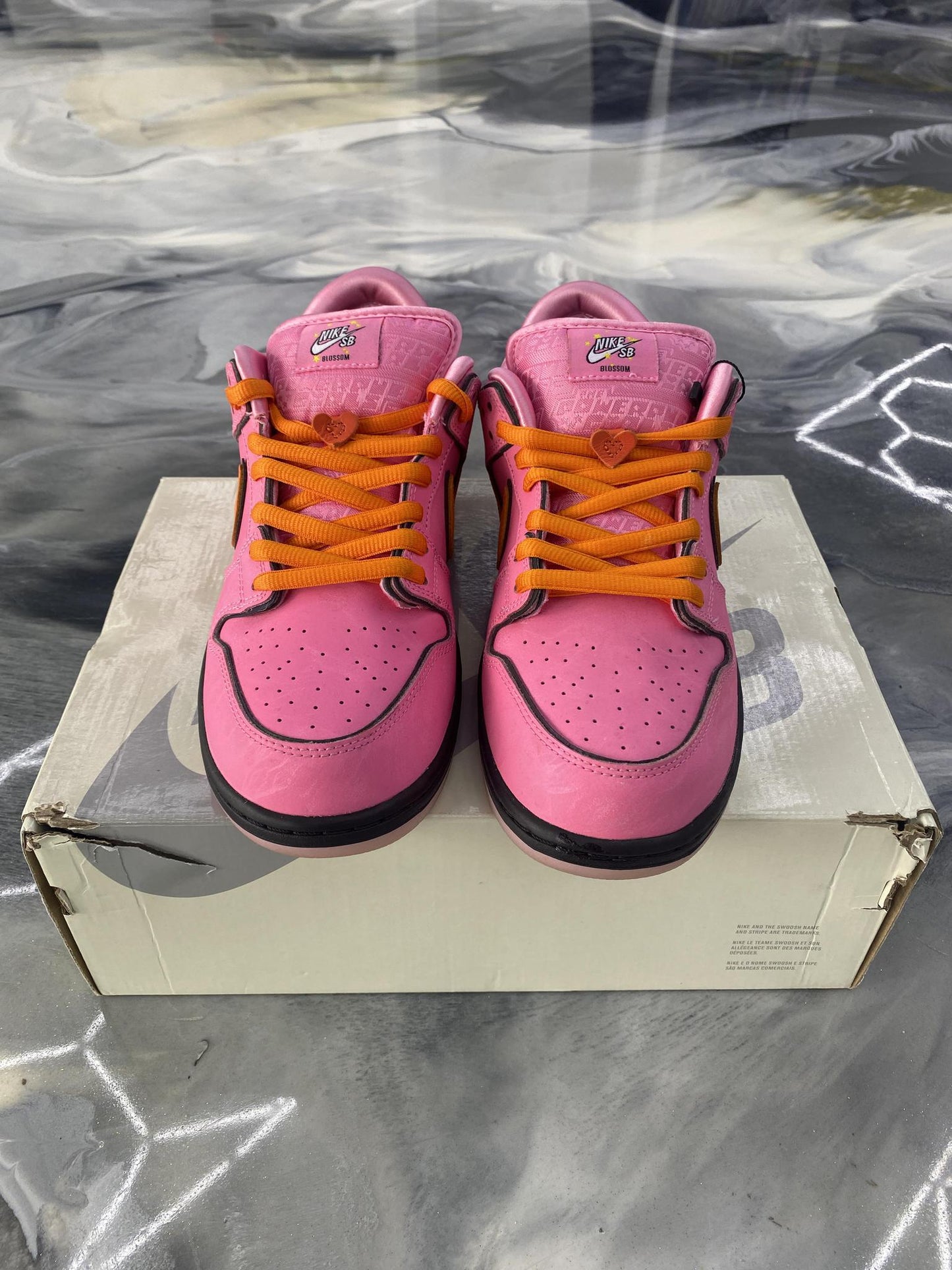 Nike SB Dunk Low X Powerpuff "Blossom" Used Size 9.5