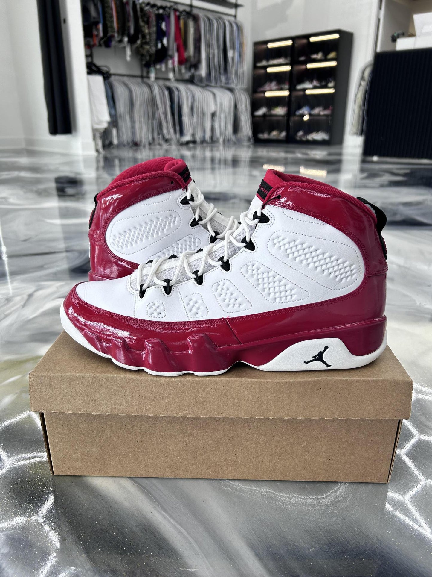 Jordan 9 "Gym Red" Used Size 14