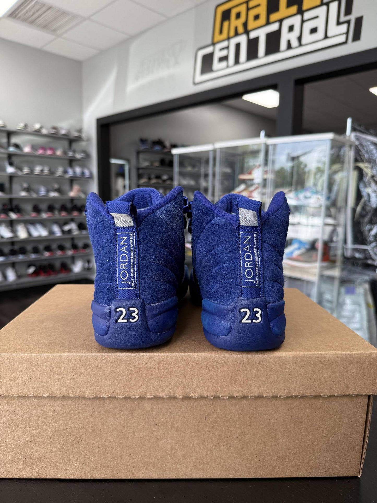 Jordan 12 "Blue Suede" Used Size 4.5Y/6W