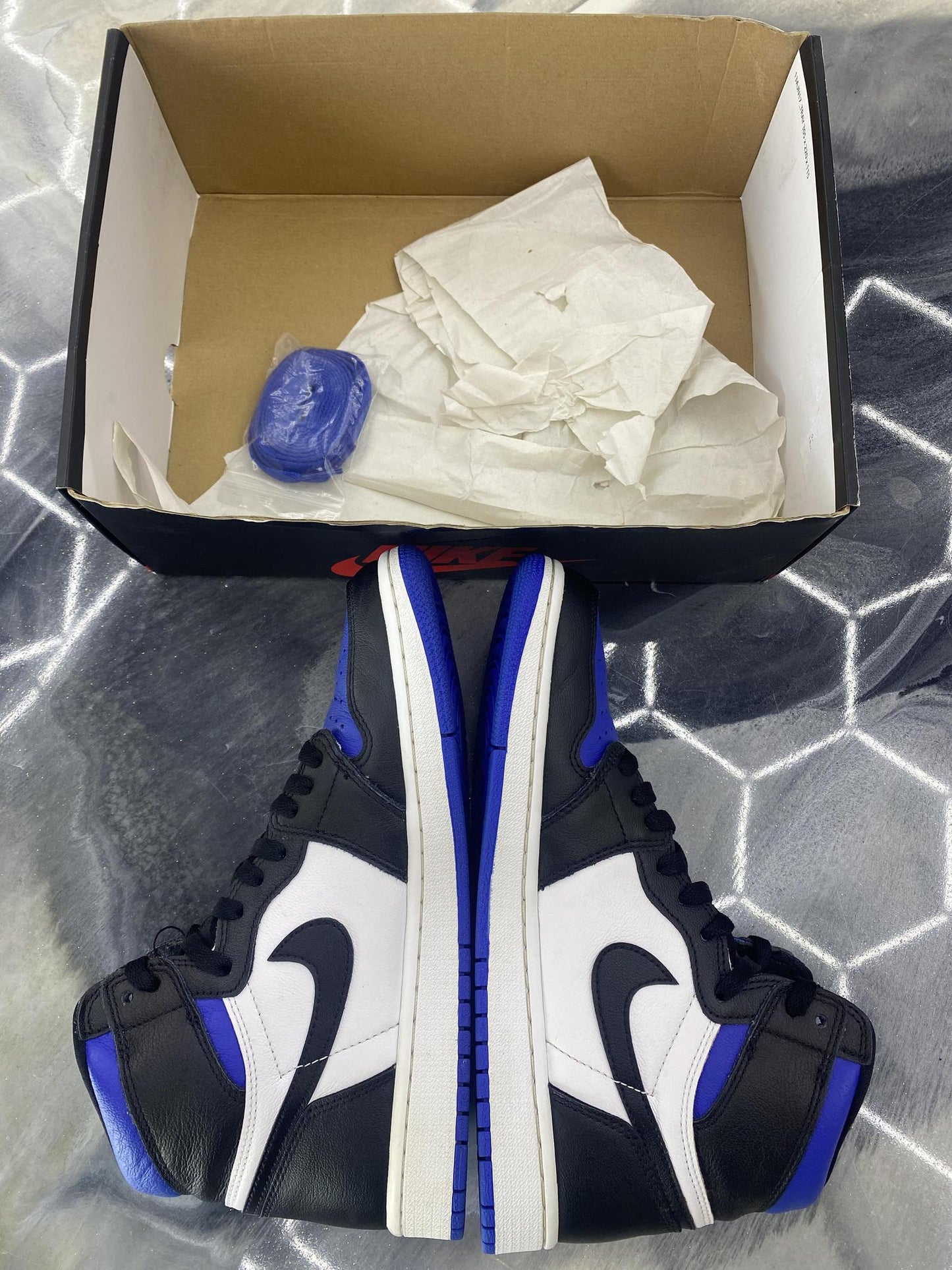 Jordan 1 "Royal Toe" Used Size 8.5