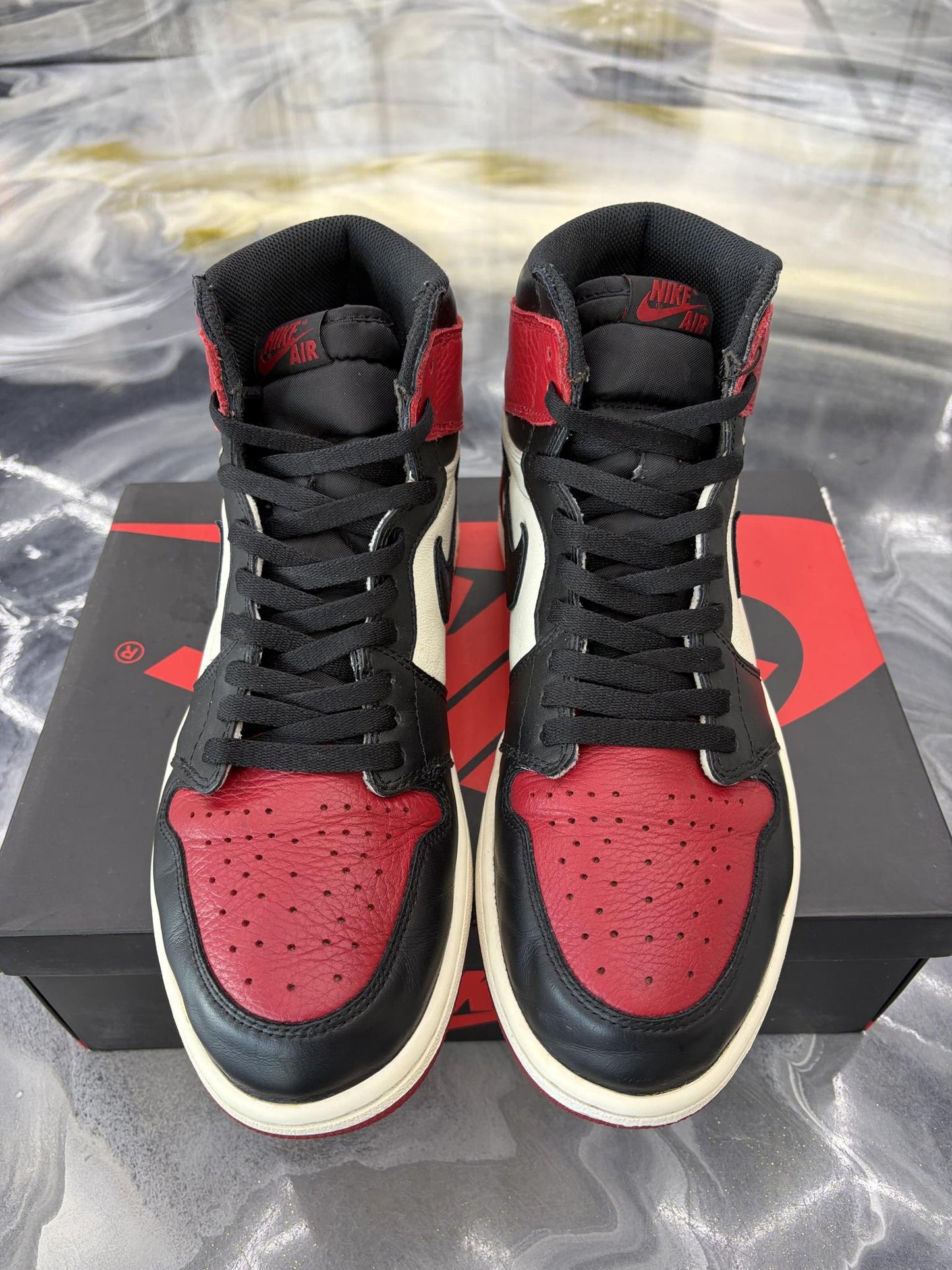Jordan 1 "Bred Toe" Used Size 11.5