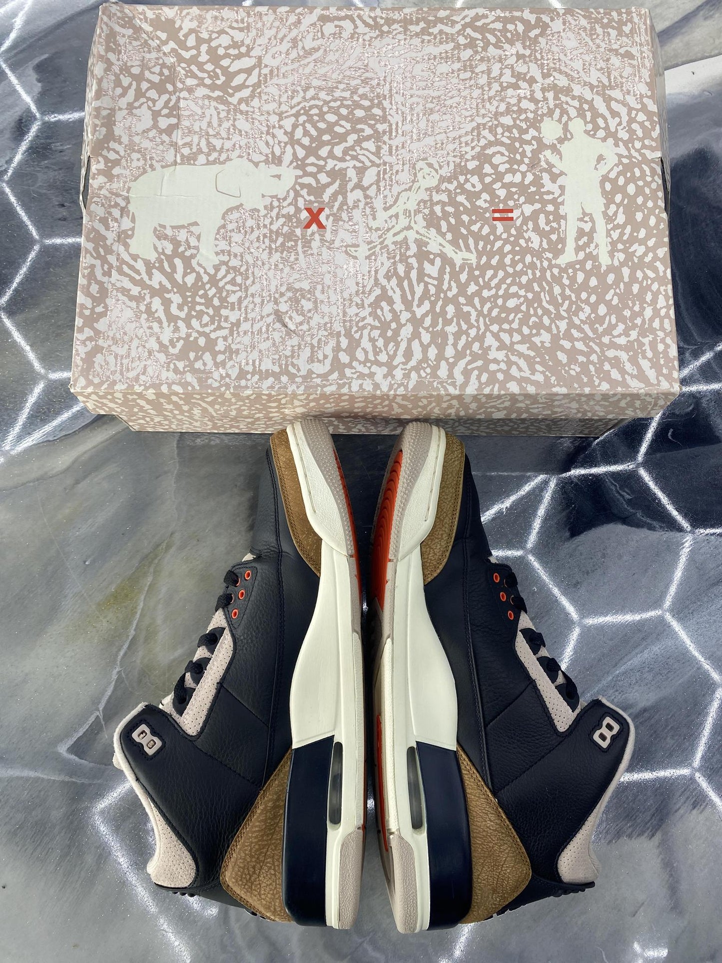Jordan 3 "Desert Elephant" Used Size 13