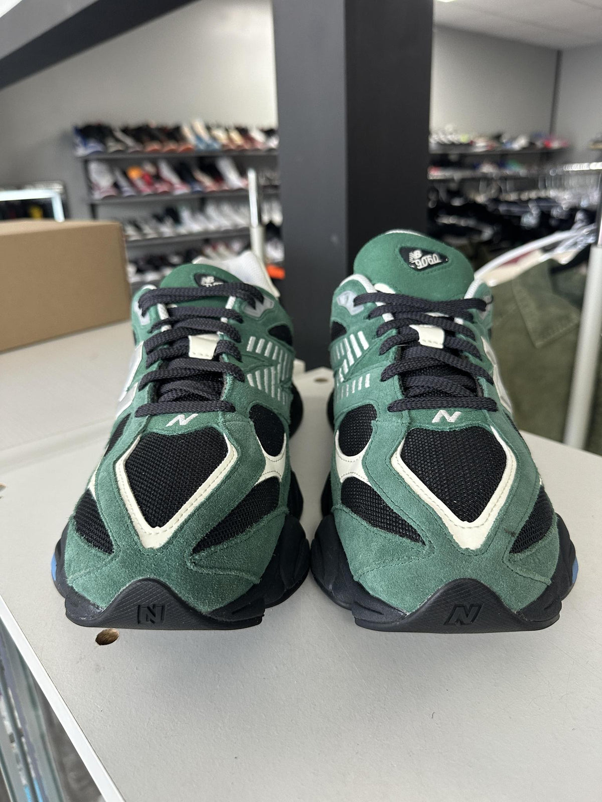 New Balance 9060 "Green Blue" Used Size 14
