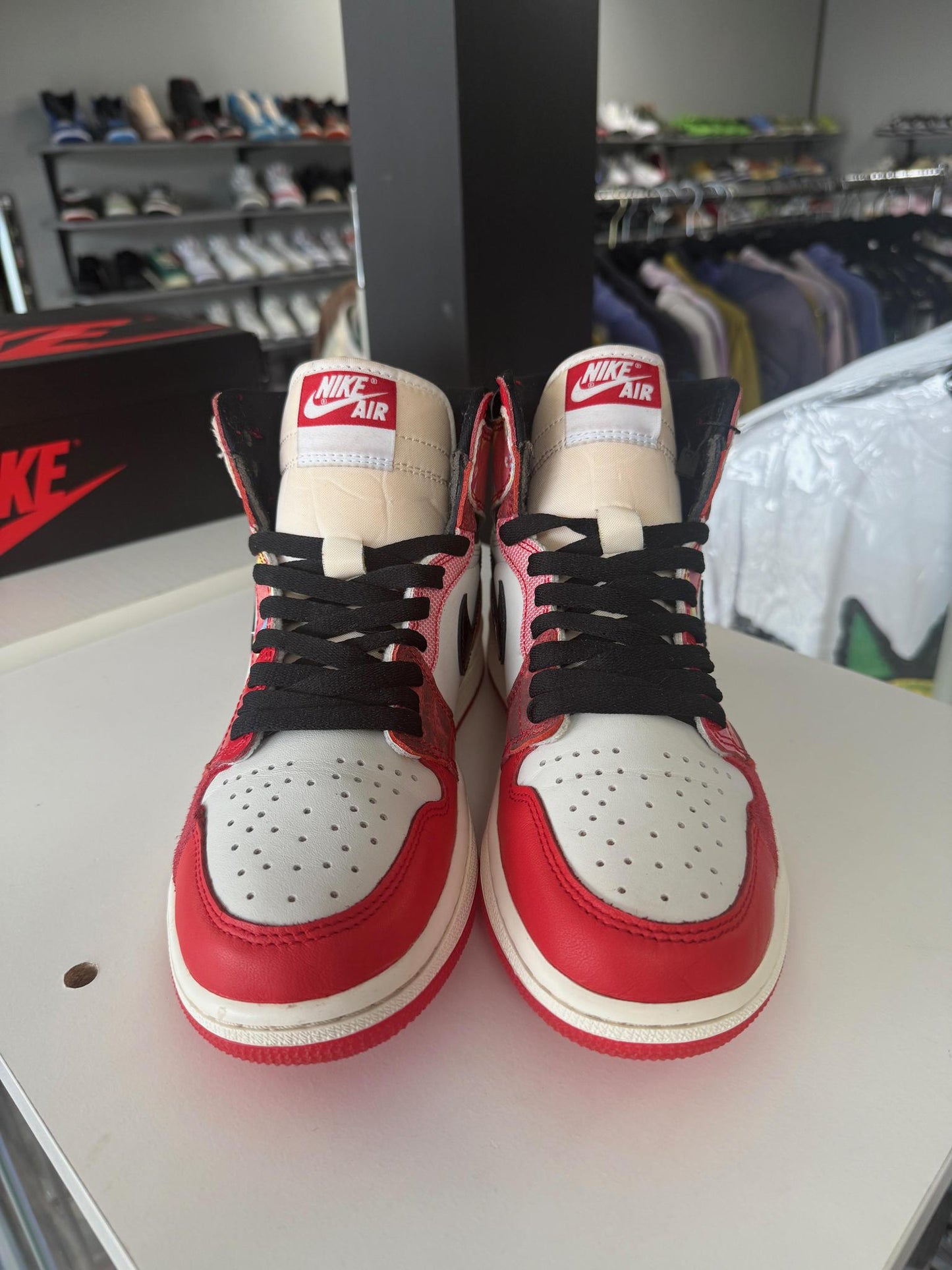 Jordan 1 "Across The Spiderverse" Used Size 6.5Y/8W