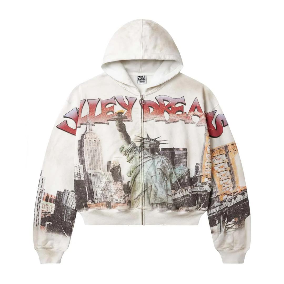 Vale NYC Zip Up "White"