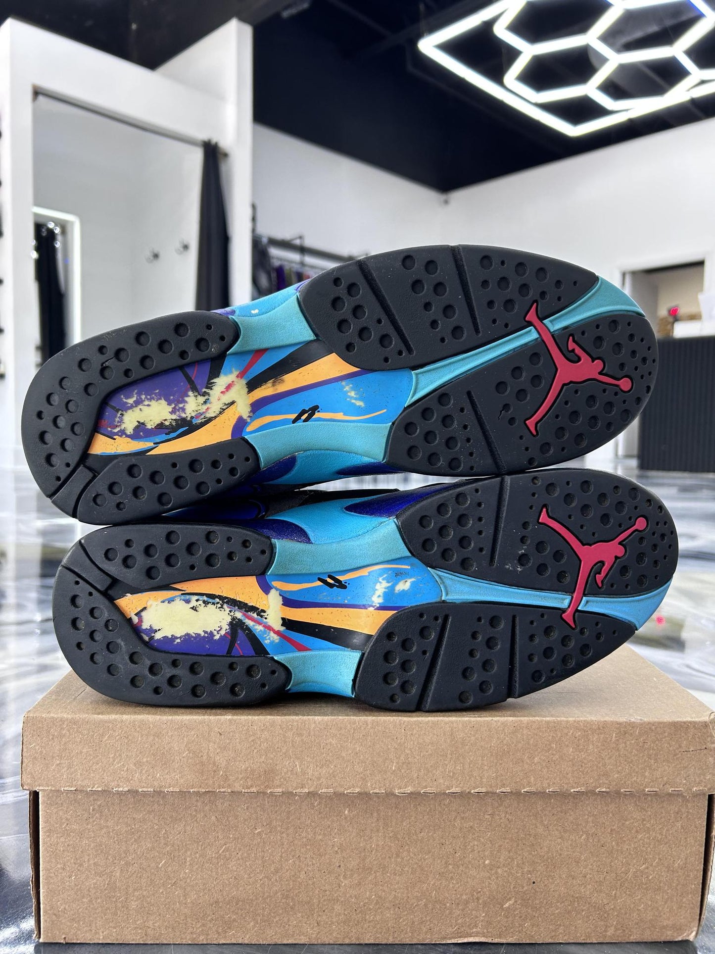 Jordan 8 "Aqua" Used Size 14