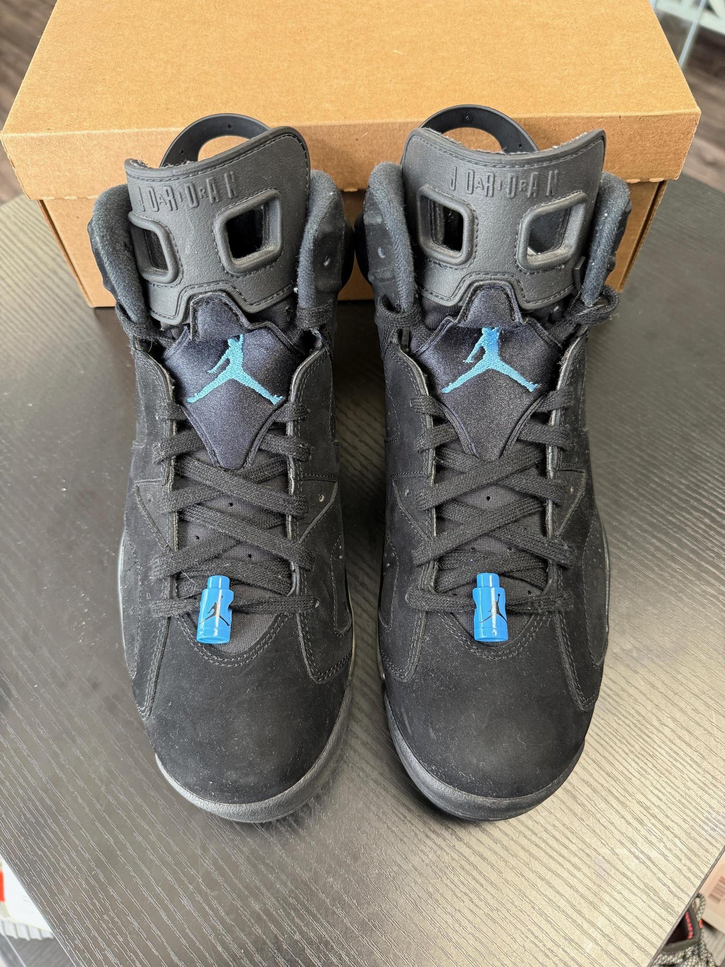 Jordan 6 "UNC Black" Used Size 10