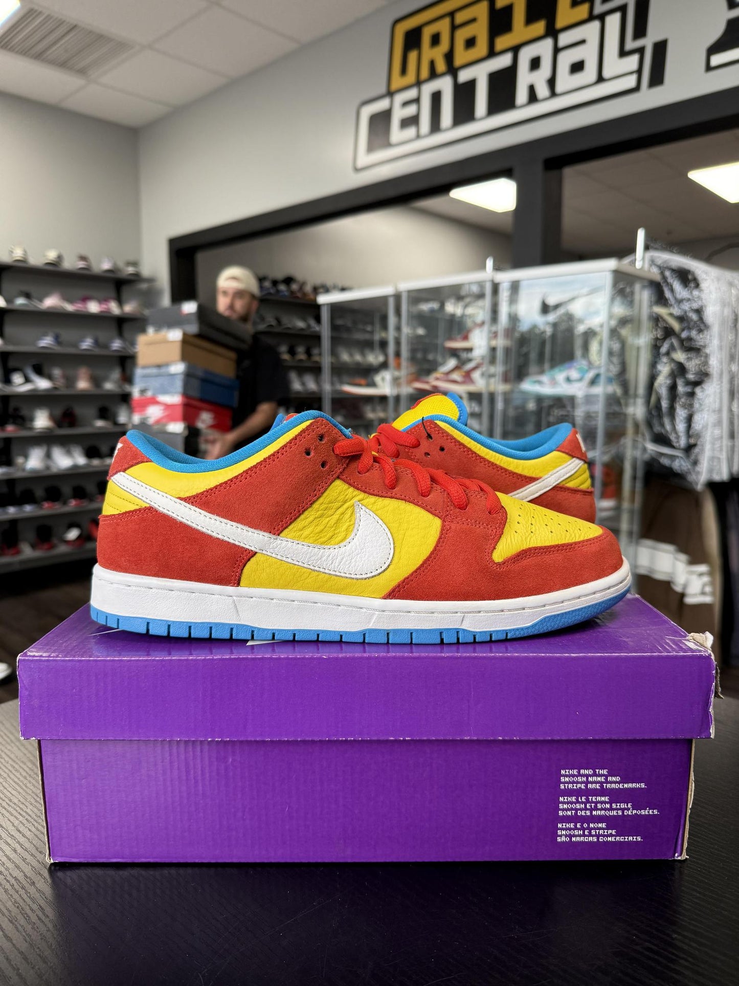 Nike Dunk Low SB "Bart Simpson" Used Size 11