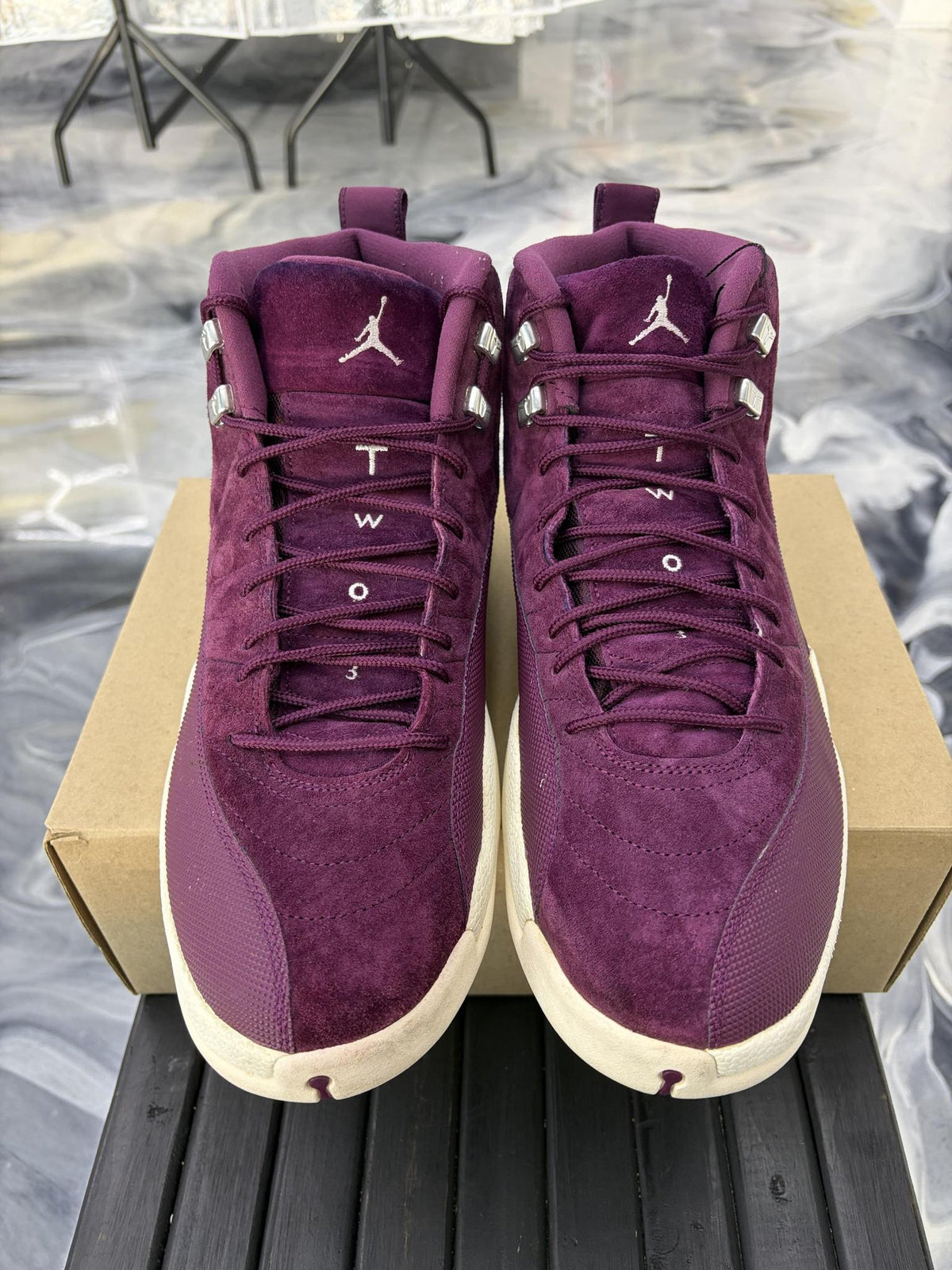 Jordan 12 "Bordeaux" Used Size 14
