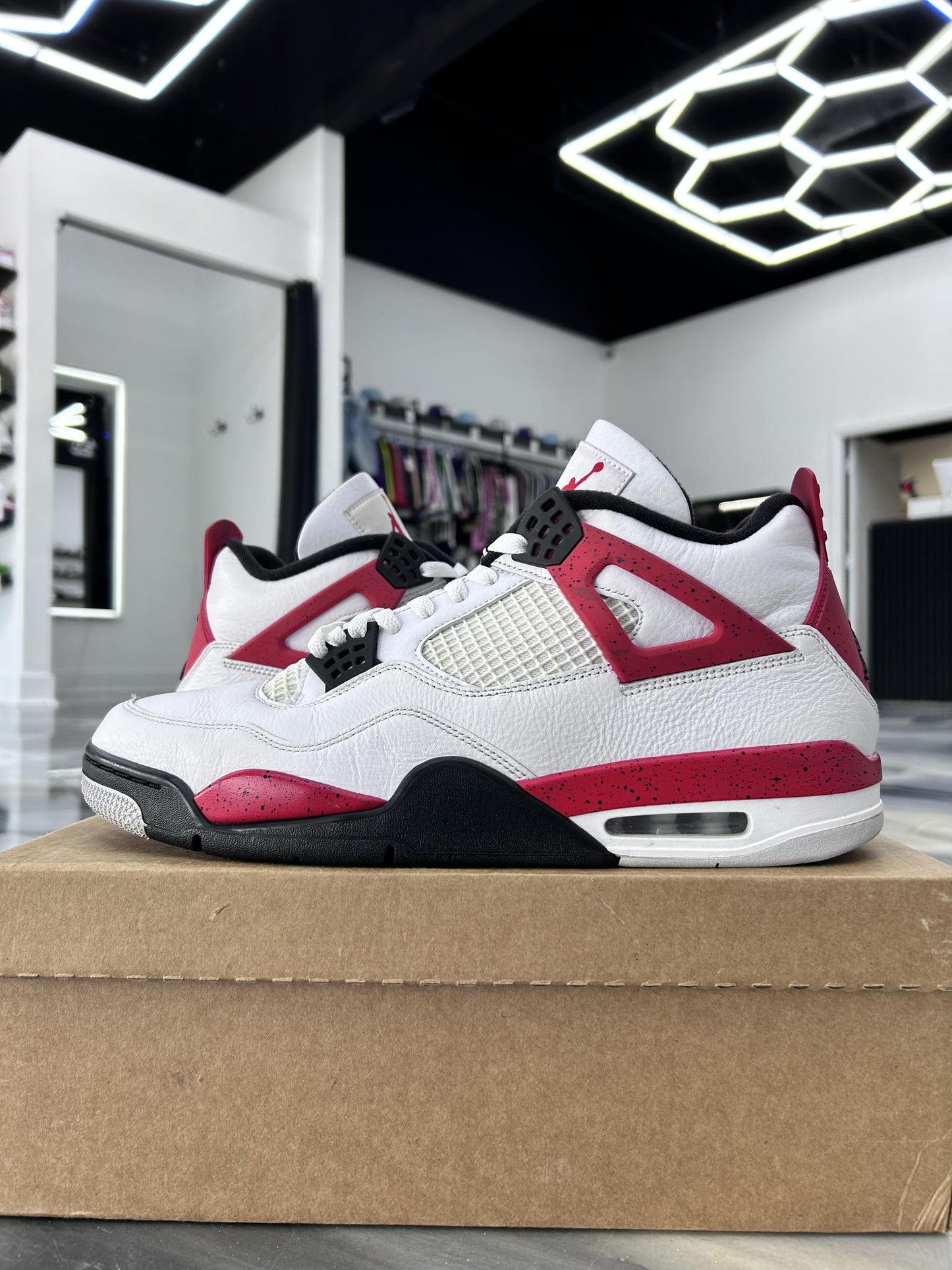 Jordan 4 "Red Cement" Used Size 13
