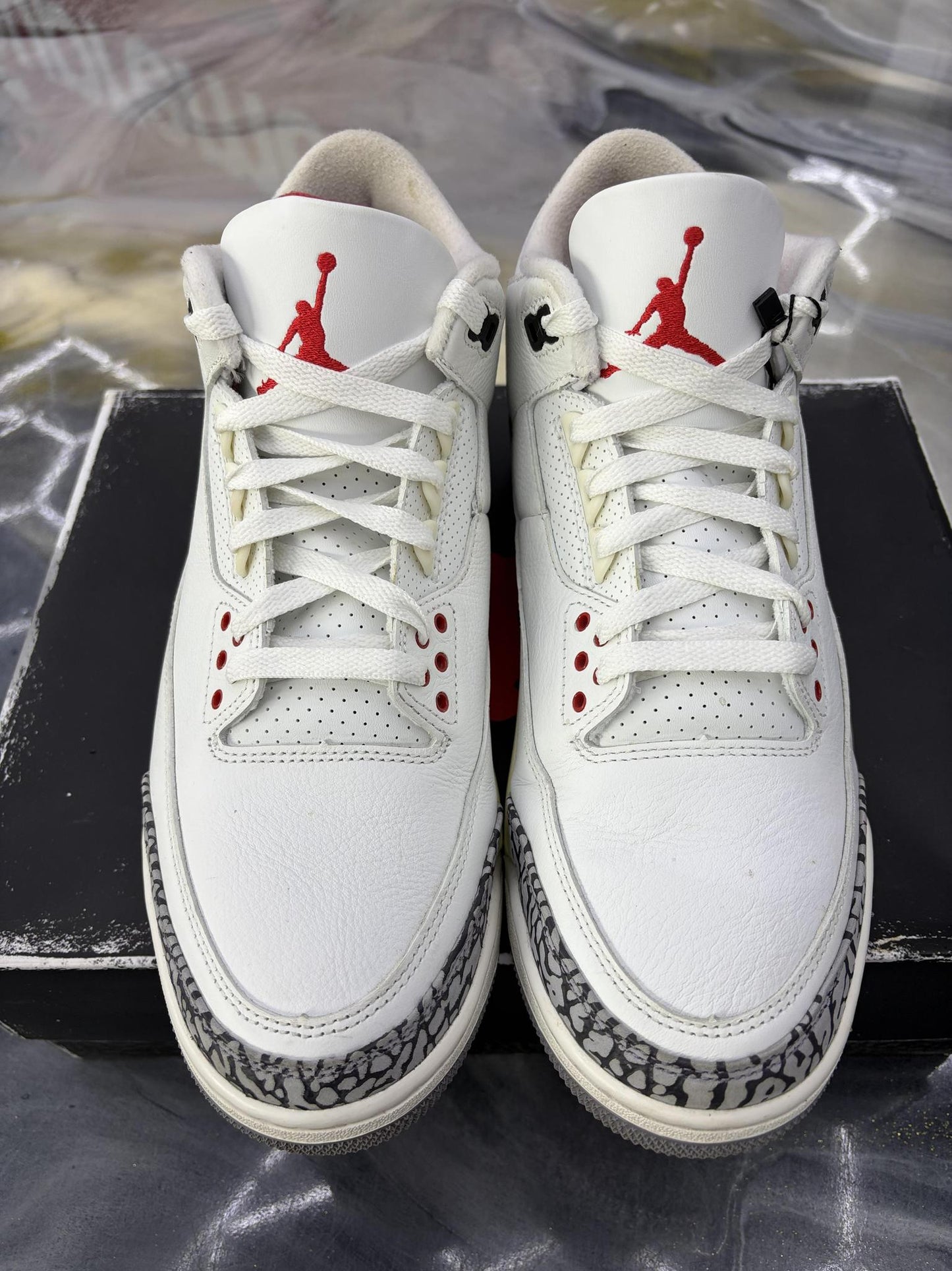Jordan 3 "White Cement" Used Size 11
