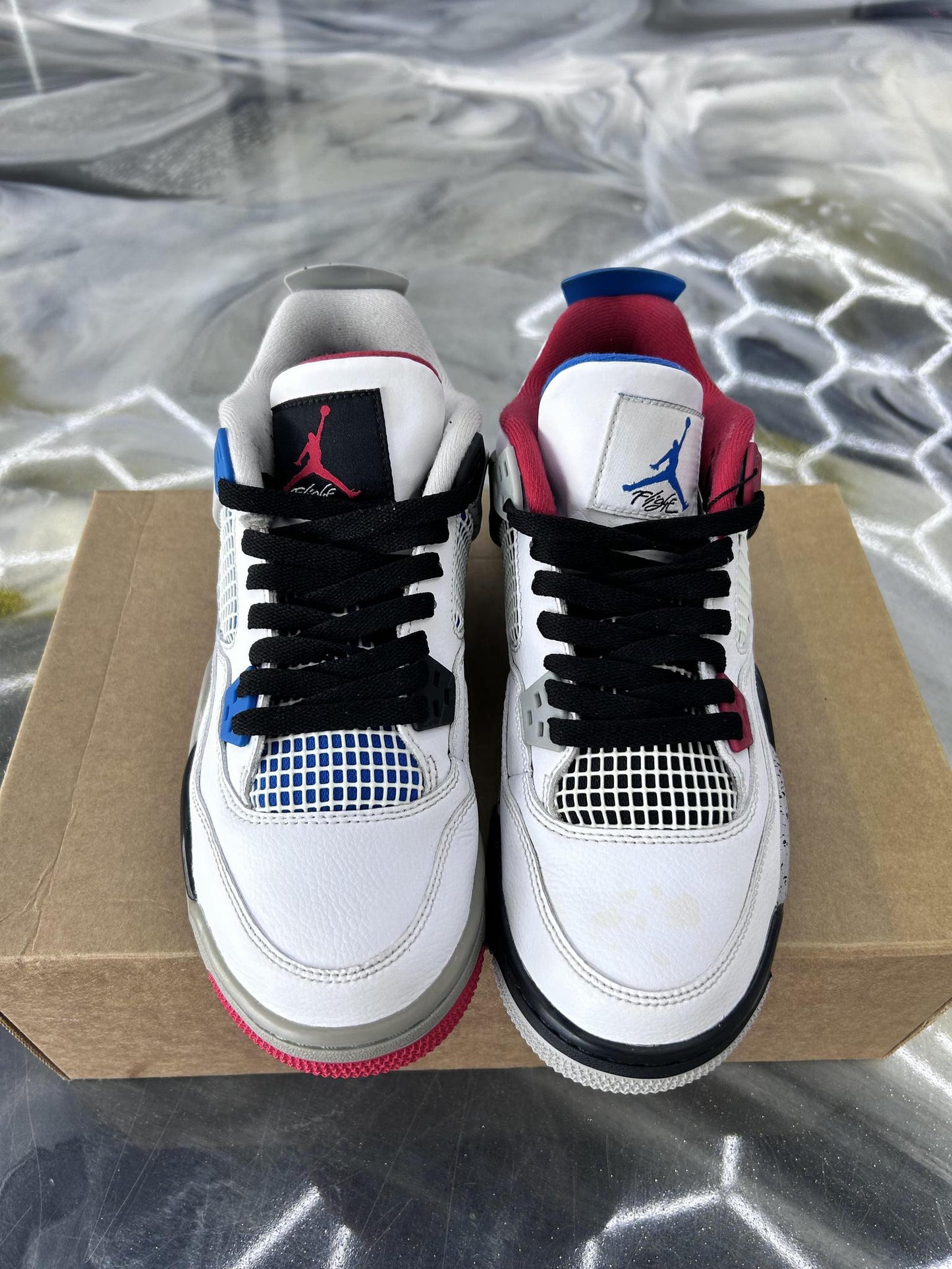 Jordan 4 "What The" Used Size 7Y/8.5W