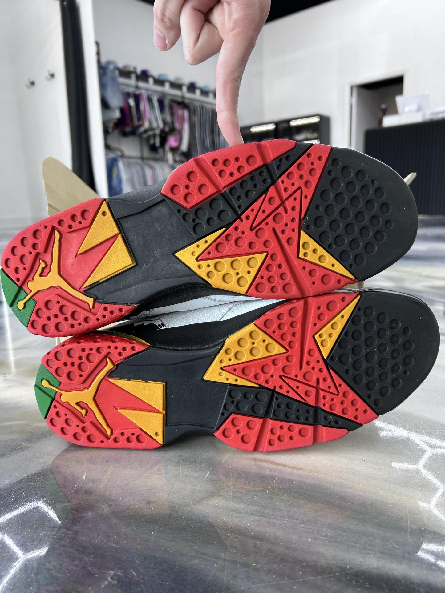 Jordan 7 "BIN" Used Size 12 (Damaged Box)
