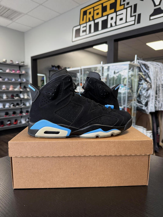 Jordan 6 "UNC Black" Used Size 10
