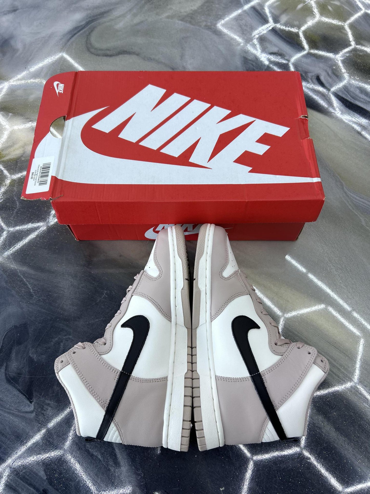 Nike Dunk High "Fossil Stone" Used Size 6.5Y/8W