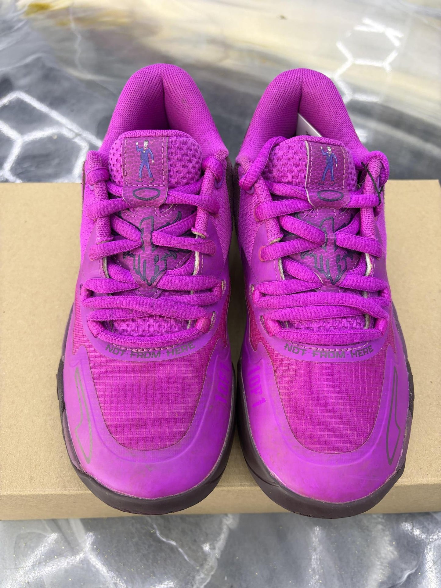 Puma Lamelo Ball "Disco" Used Size 4Y/5.5W