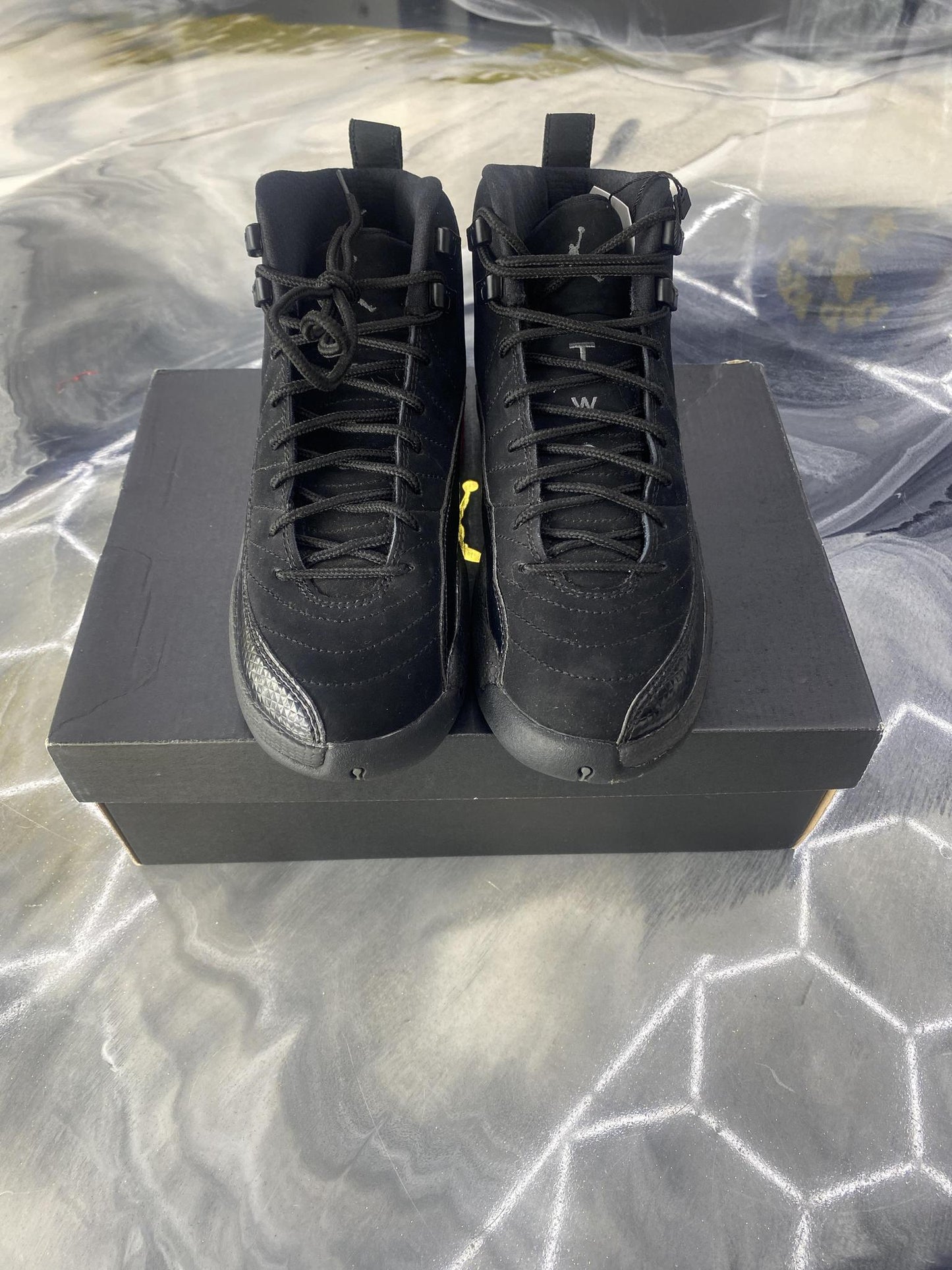 Jordan 12 "Black Pink Rush" Used Size 5Y/6.5W