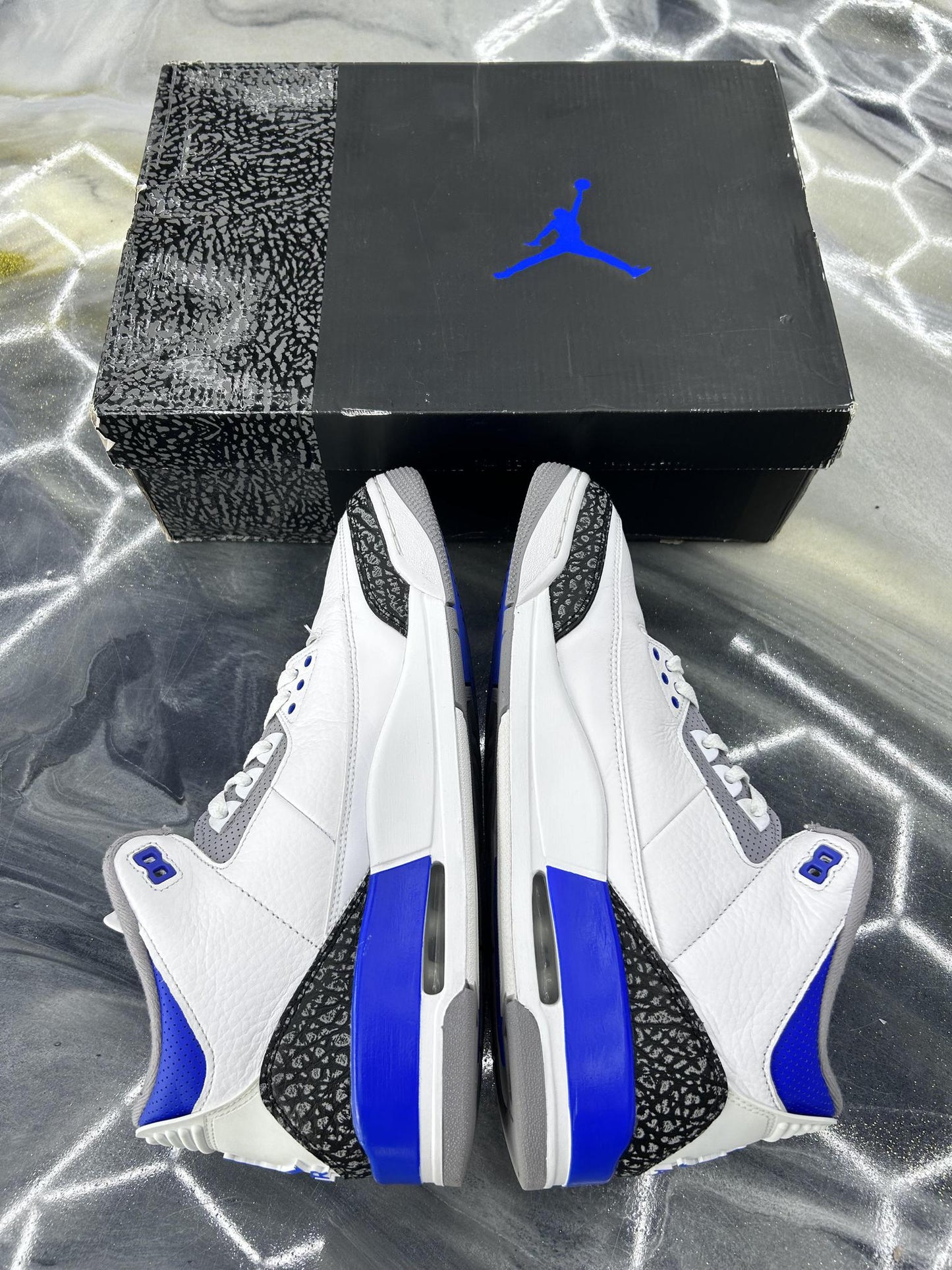 Jordan 3 "Racer Blue" Used Size 12