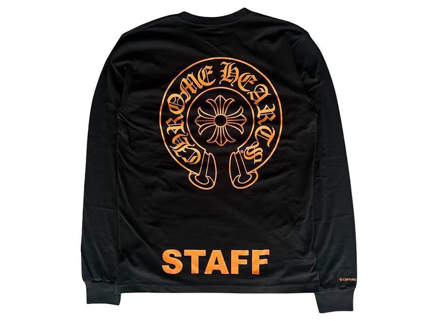 Chrome Hearts Long Sleeve Staff Tee "Orange"
