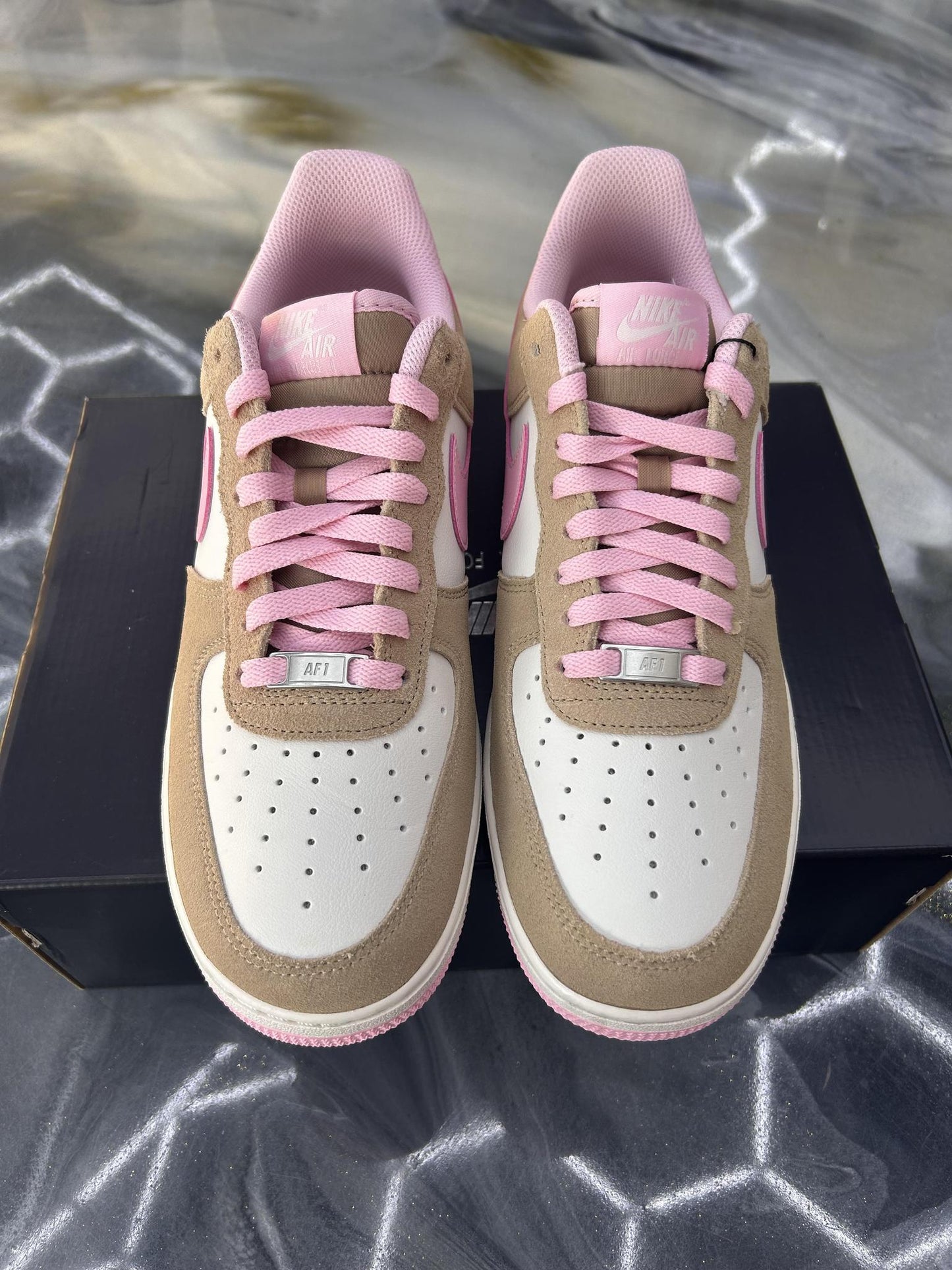 Nike Air Force 1 Low "Rattan Phantom Soft Pink" Used Size 9