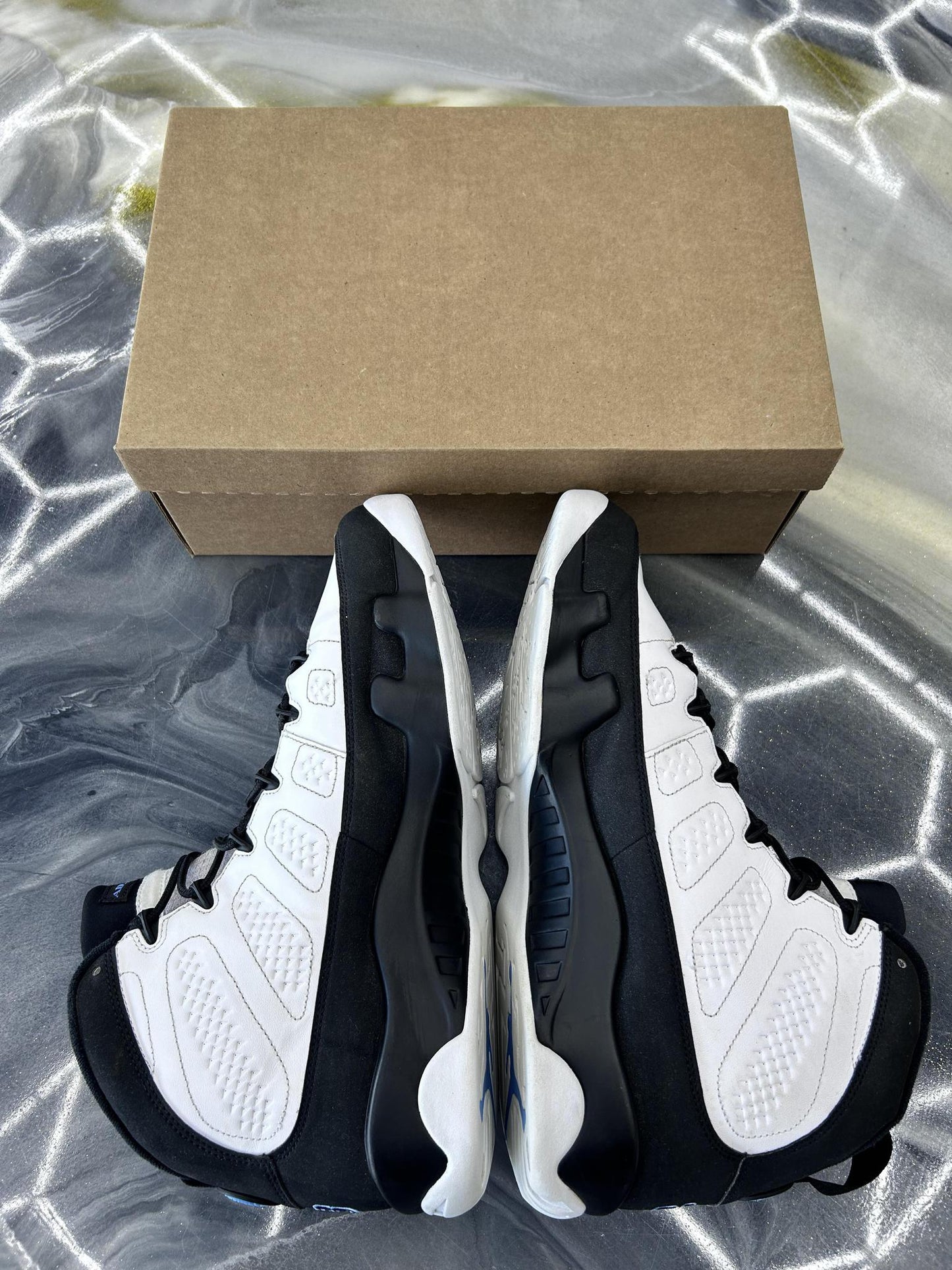 Jordan 9 "University Blue" Used Size 14