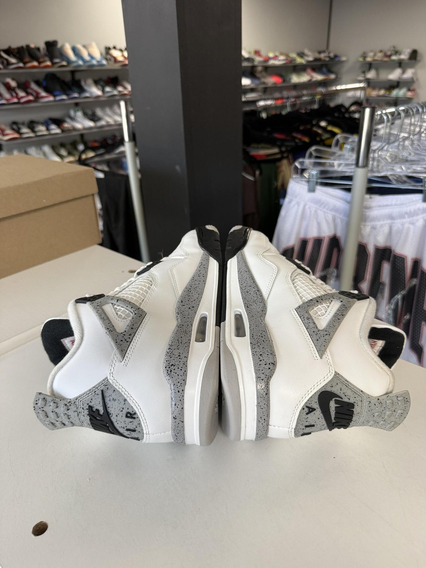 Jordan 4 "White Cement" Used Size 7Y/8.5W