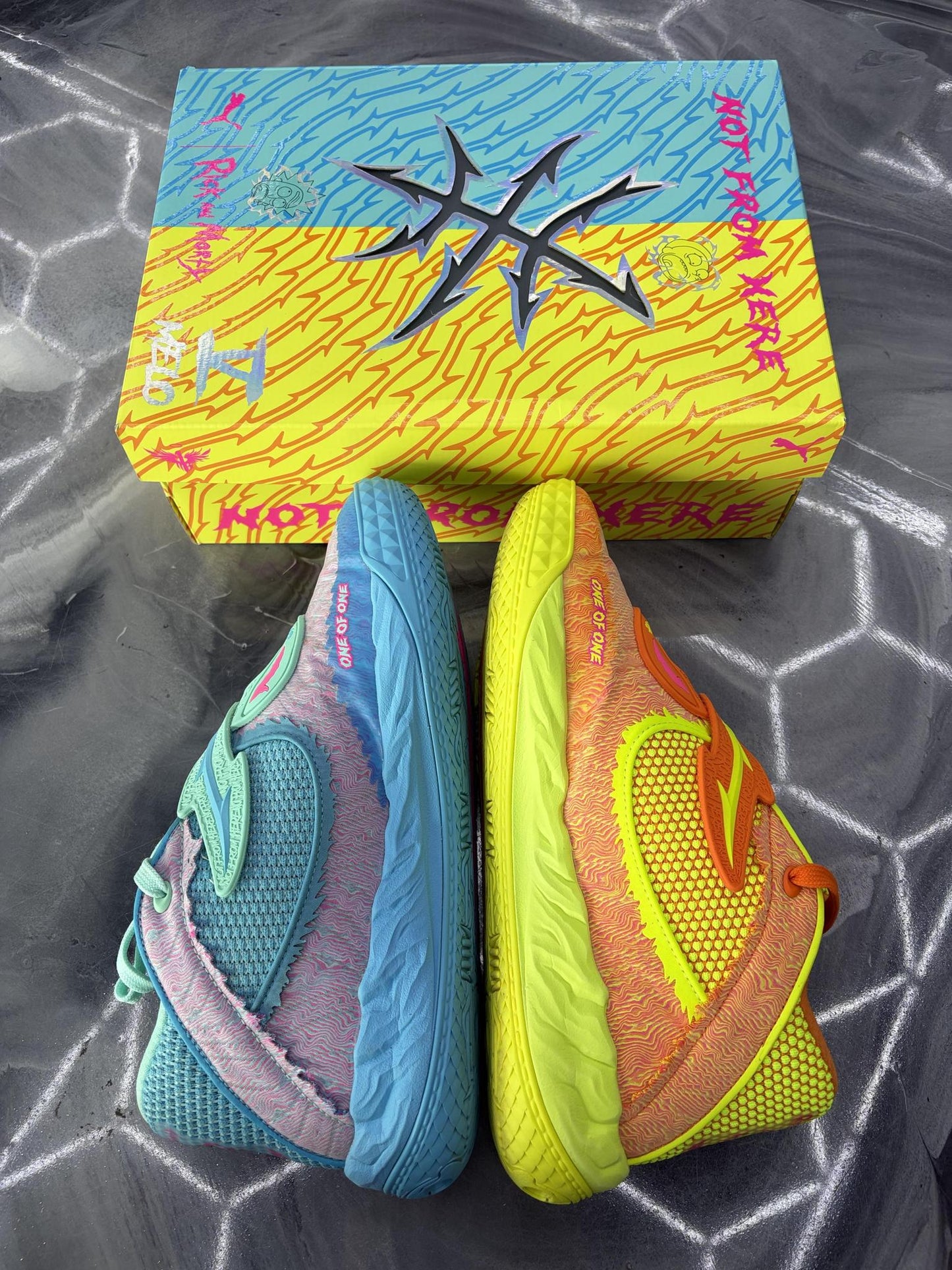Puma Lamelo Ball "Rick and Morty" Used Size 9.5