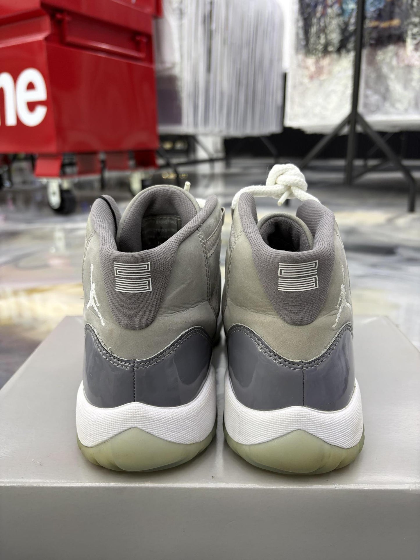 Jordan 11 "Cool Grey" Used Size 7Y/8.5W