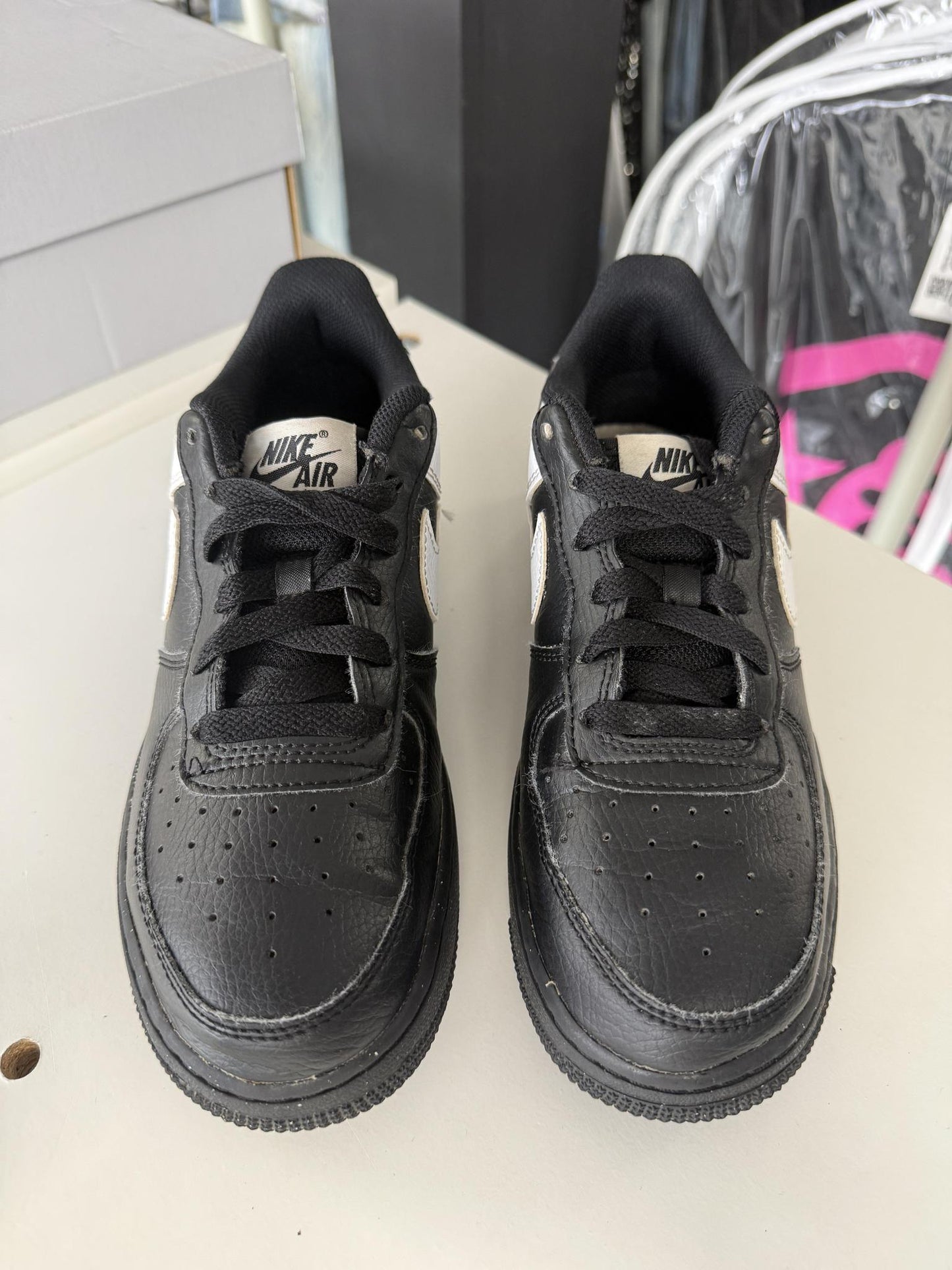 Nike Air Force 1 Low "Black White" Used Size 5.5Y/7W