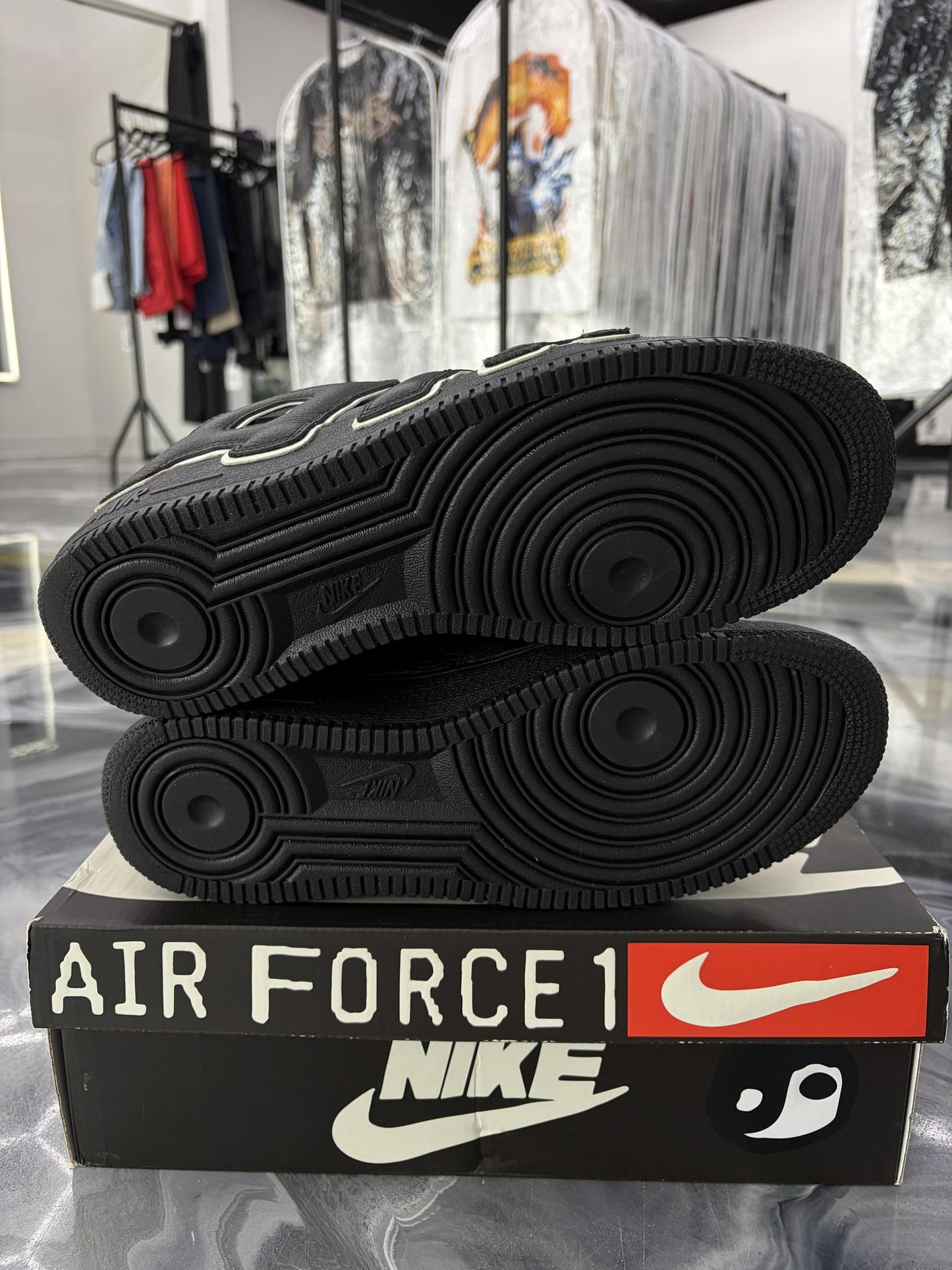 Nike X CPFM Air Force One Low "Black" Used Size 10.5