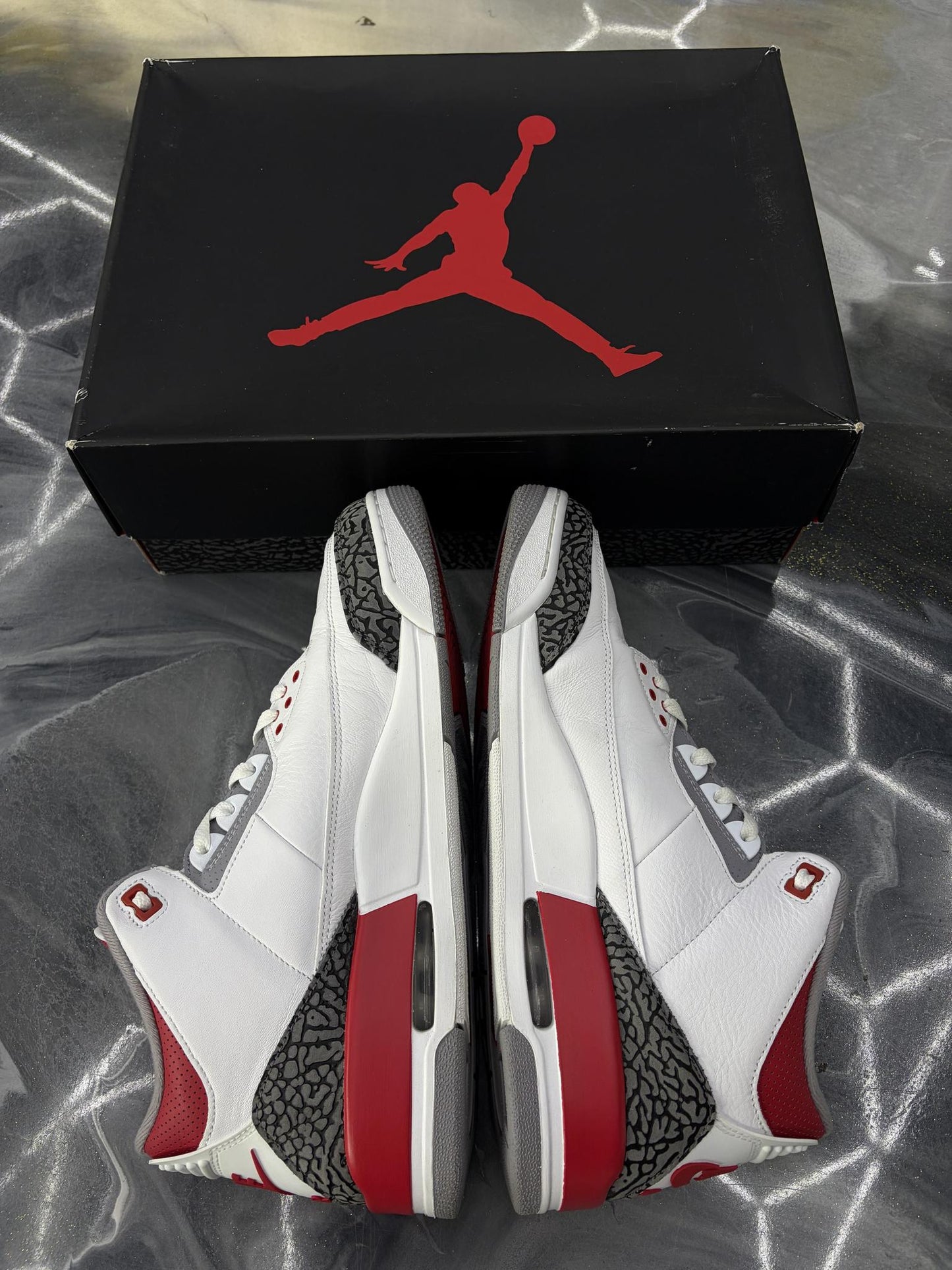 Jordan 3 "Fire Red" Used Size 13