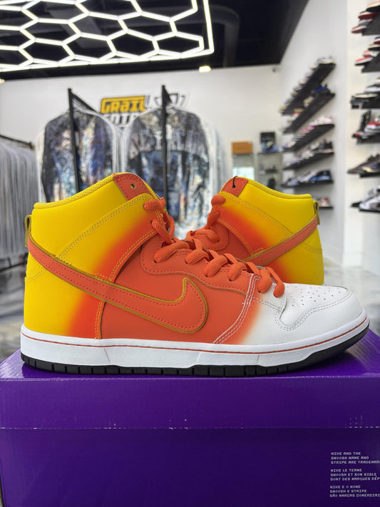 Nike SB Dunk High "Candy Corn" Used Size 12