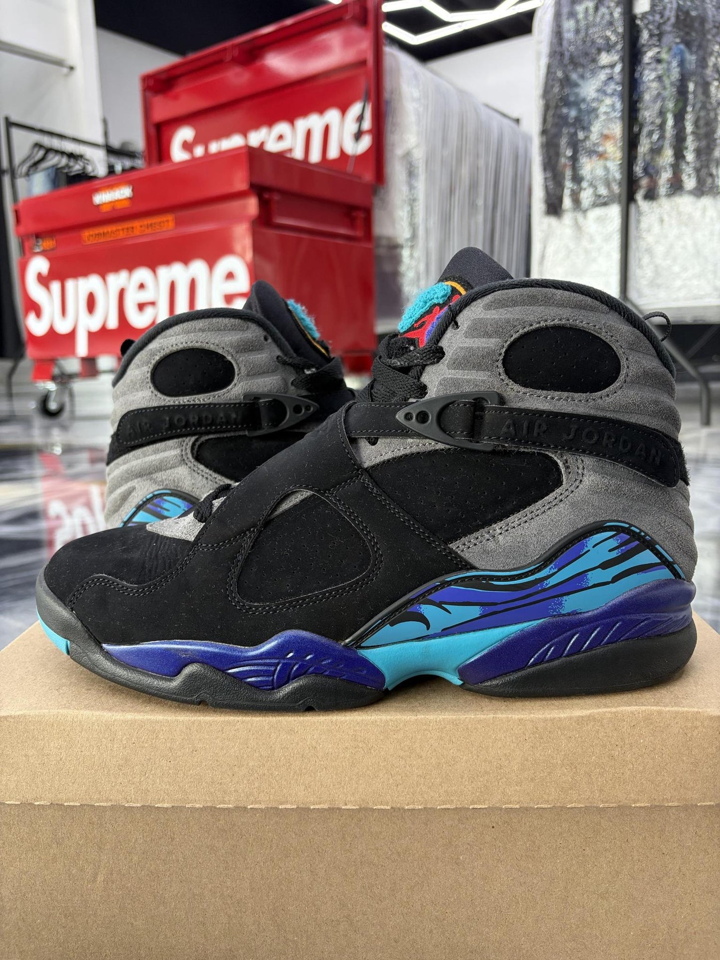 Jordan 8 "Aqua" Used Size 10.5