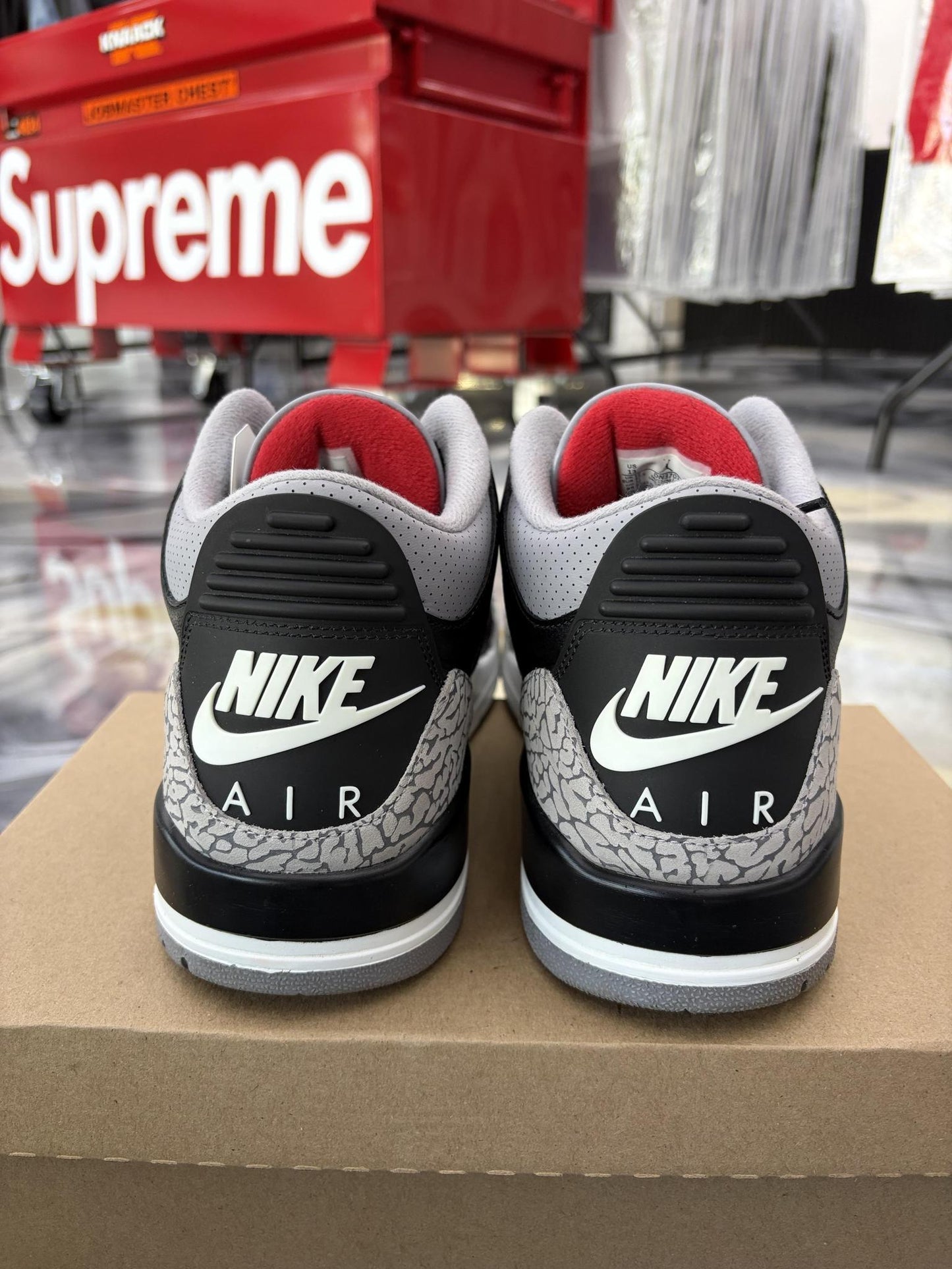 Jordan 3 "Black Cement" Used Size 13