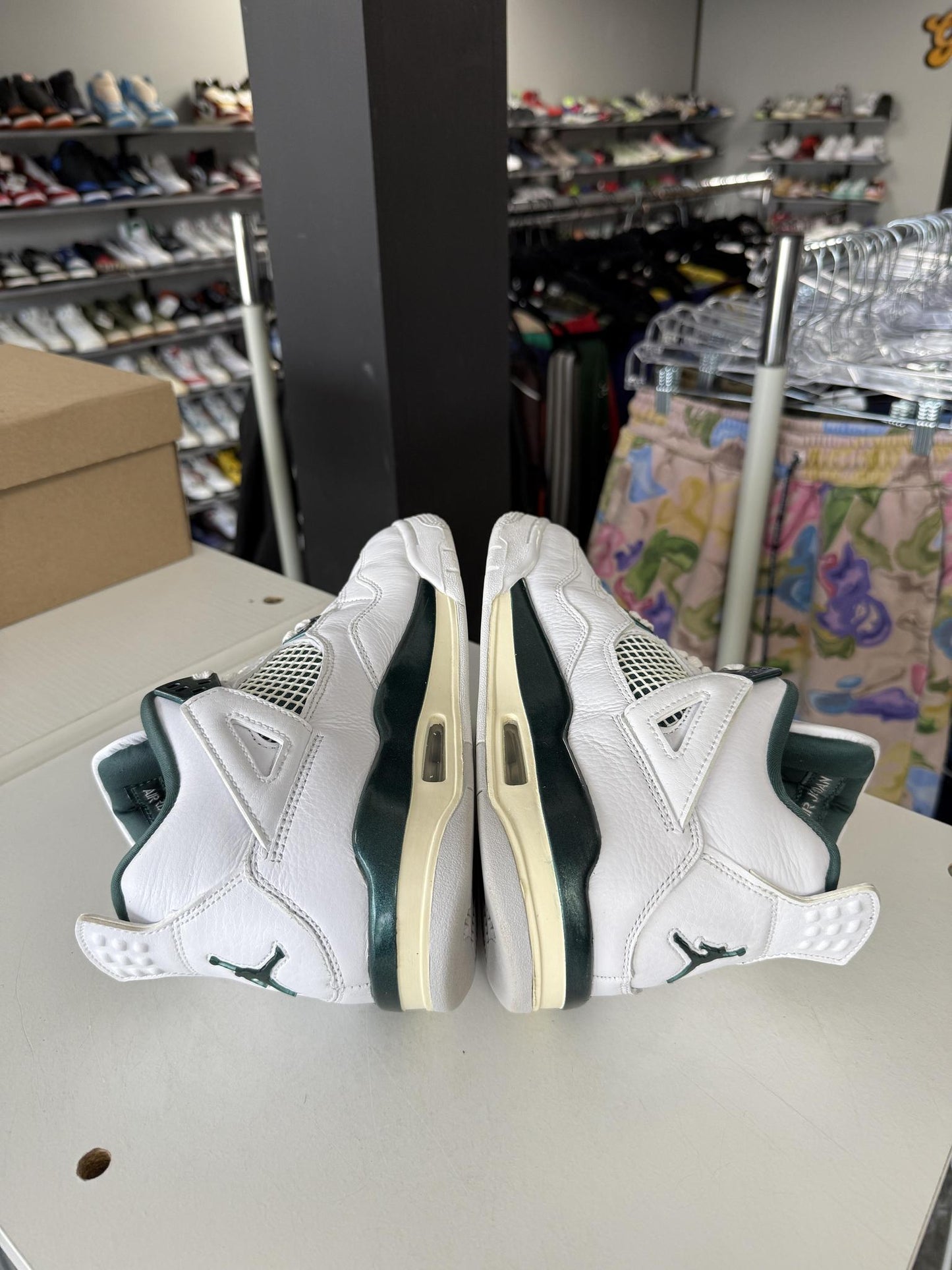 Jordan 4 "Oxidized Green" Used Size 7Y/8.5W