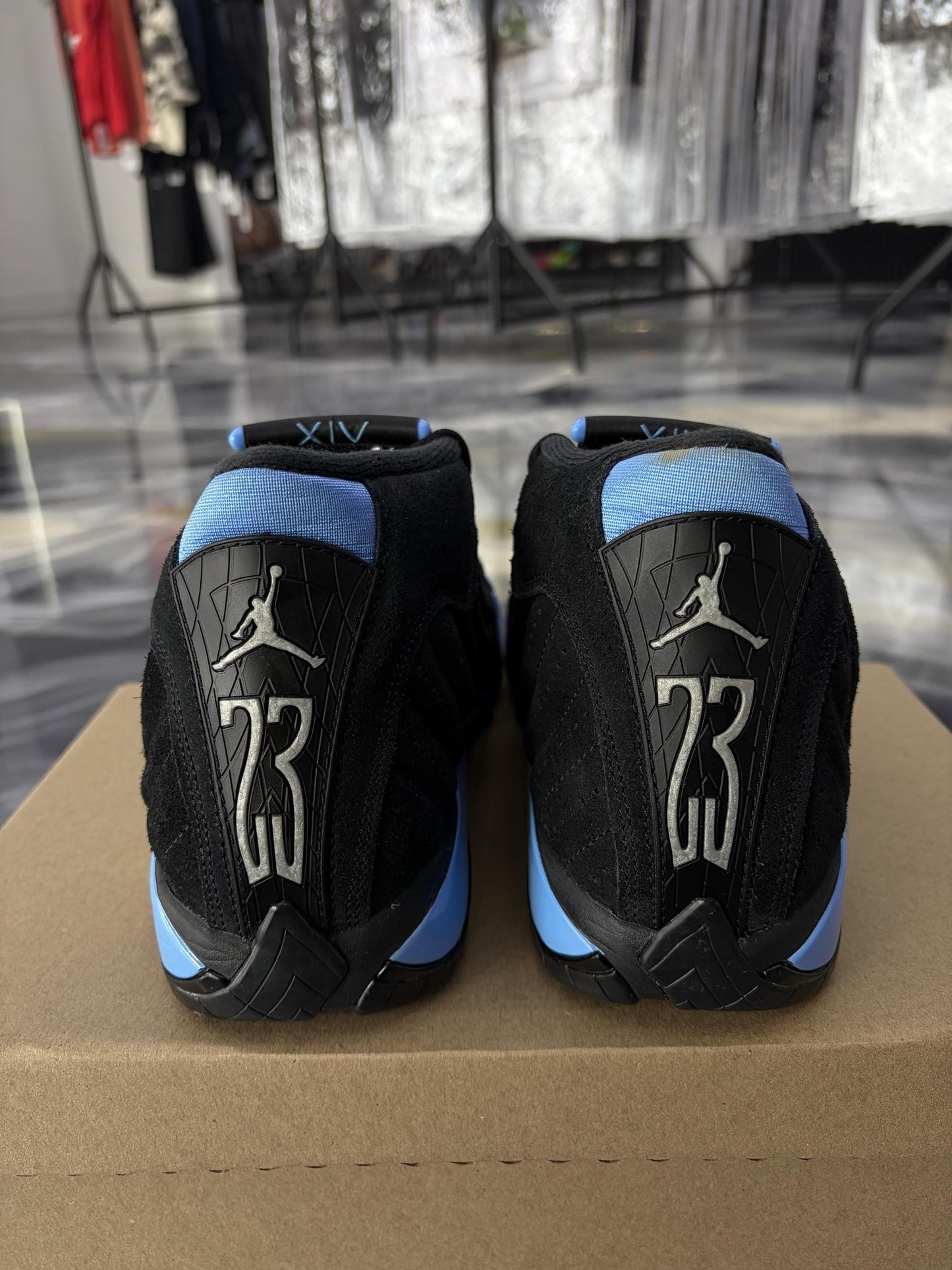 Jordan 14 "University Blue" Used Size 9.5
