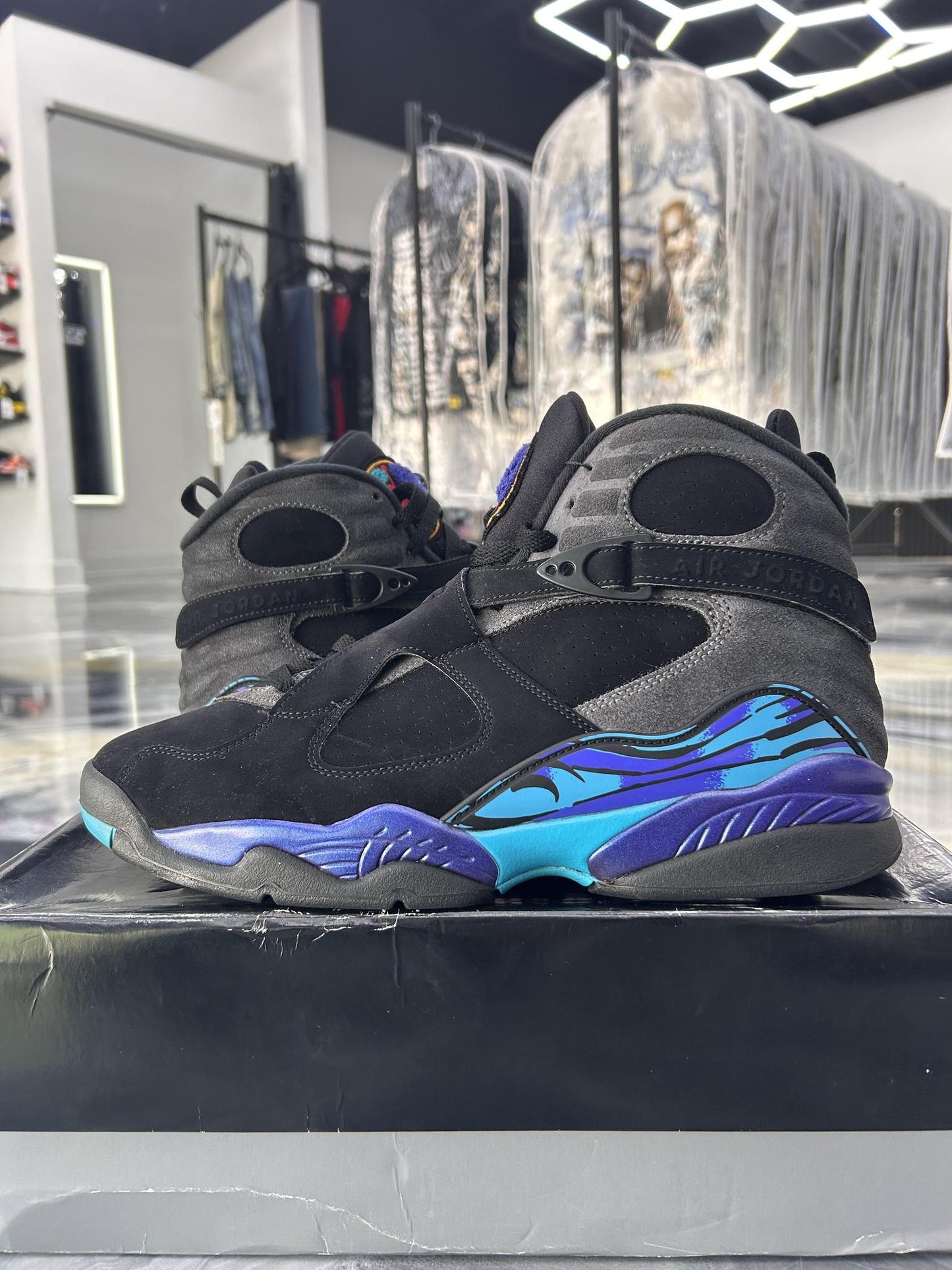 Jordan 8 "Aqua" Used Size 11.5