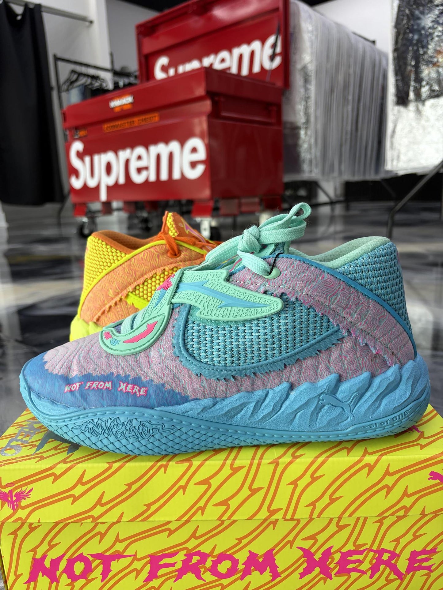 Puma Lamelo Ball "Rick and Morty" Used Size 9.5