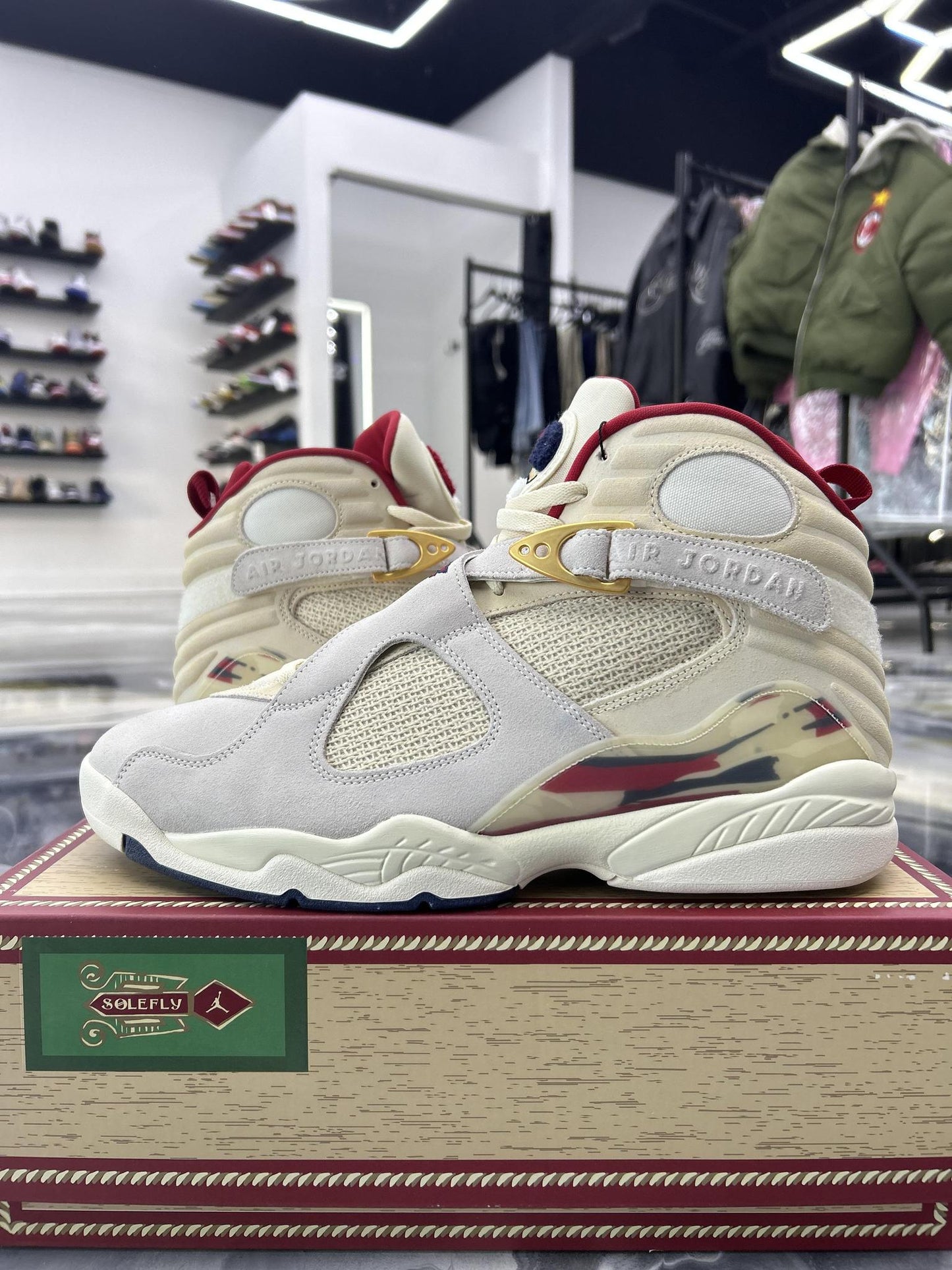 Jordan 8 "Solefly" Used Size 13