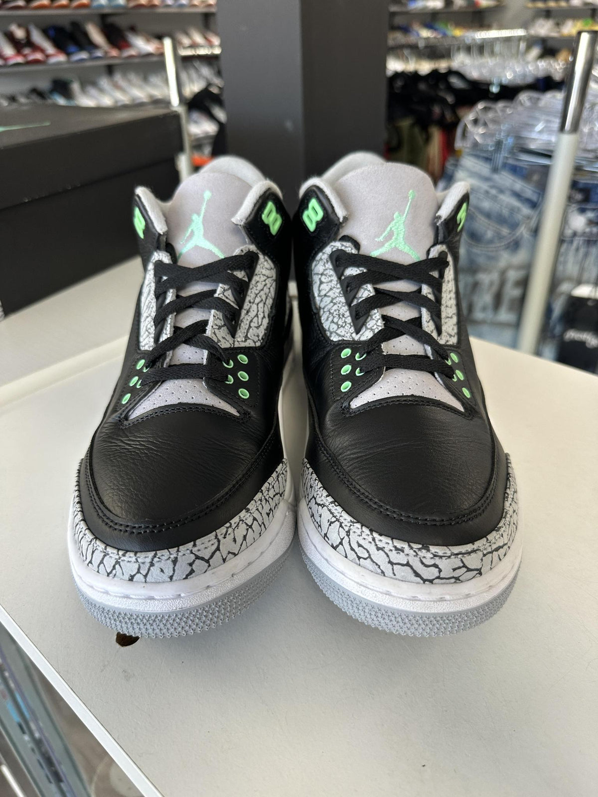Jordan 3 Green Glow Used