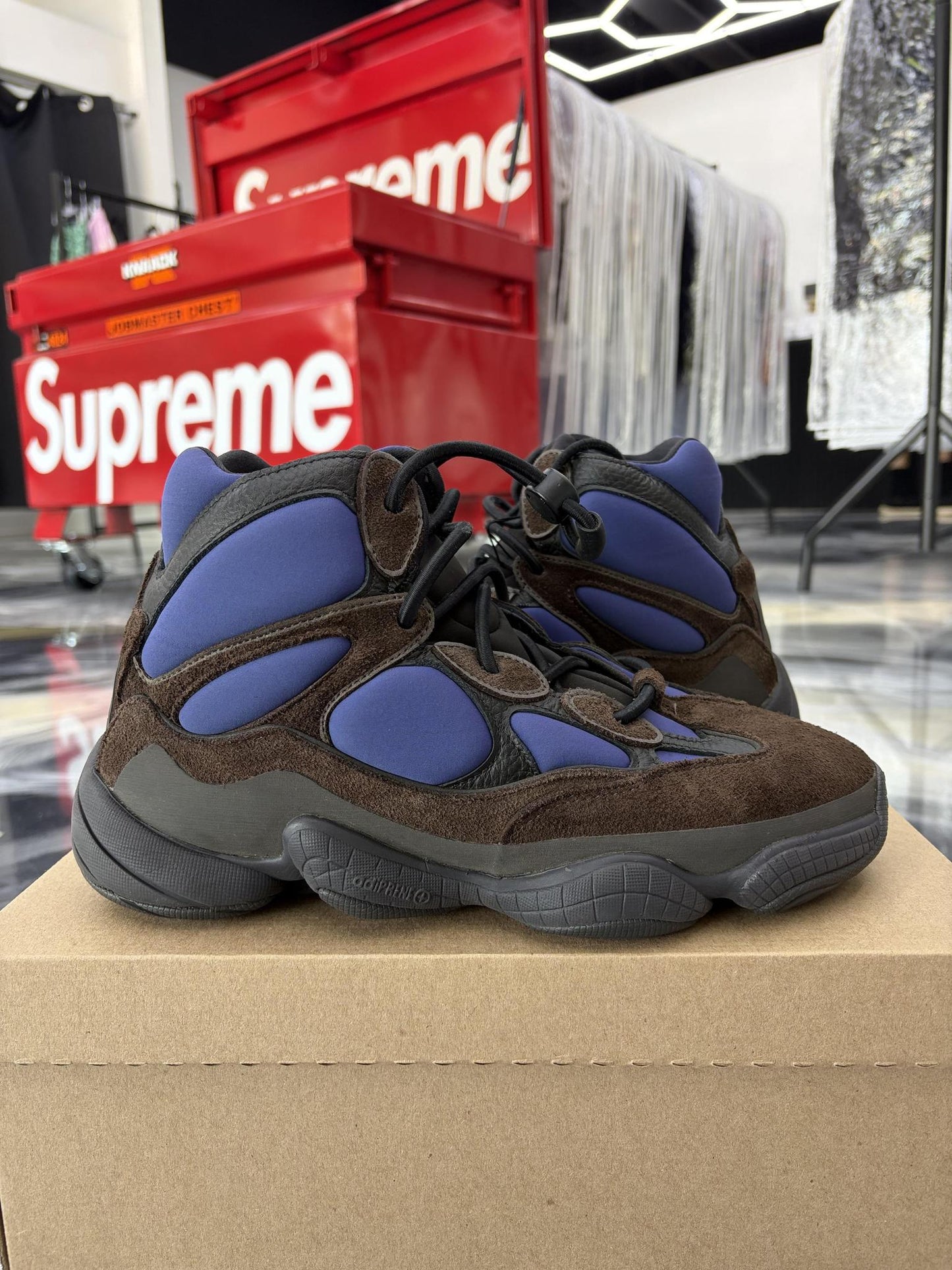 Yeezy 500 High "Brown Blue" Used Size 9.5