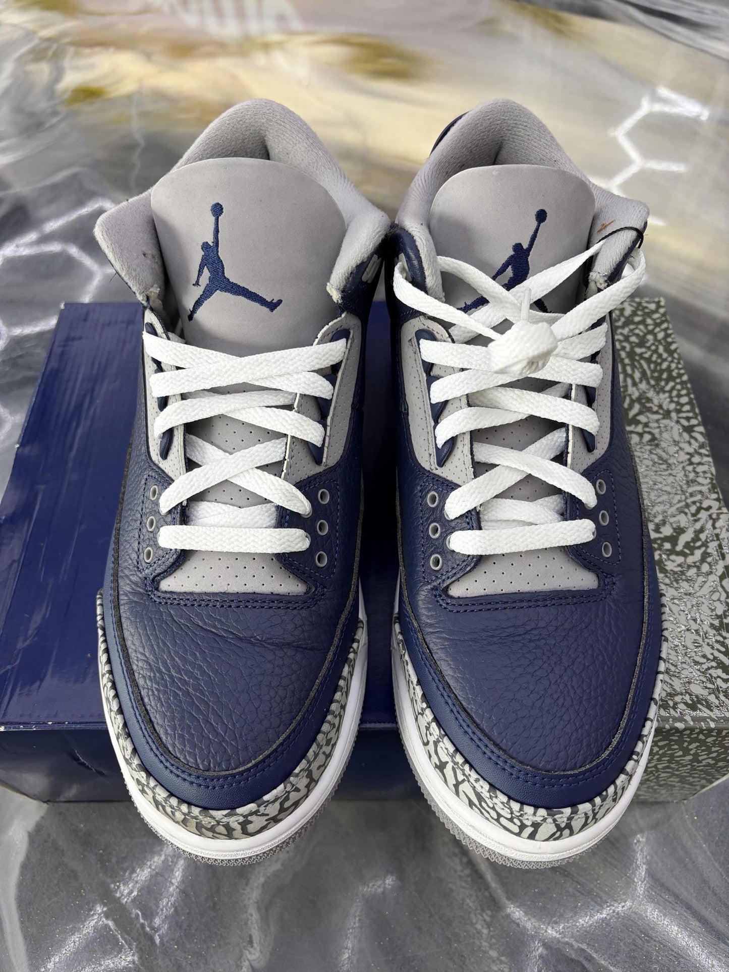 Jordan 3 "Georgetown" Used Size 9