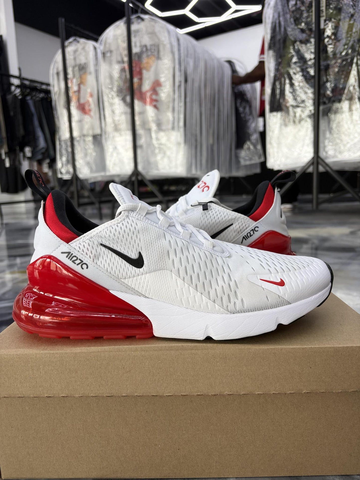 Nike Air Max 270 "Red/White" Used Size 10.5
