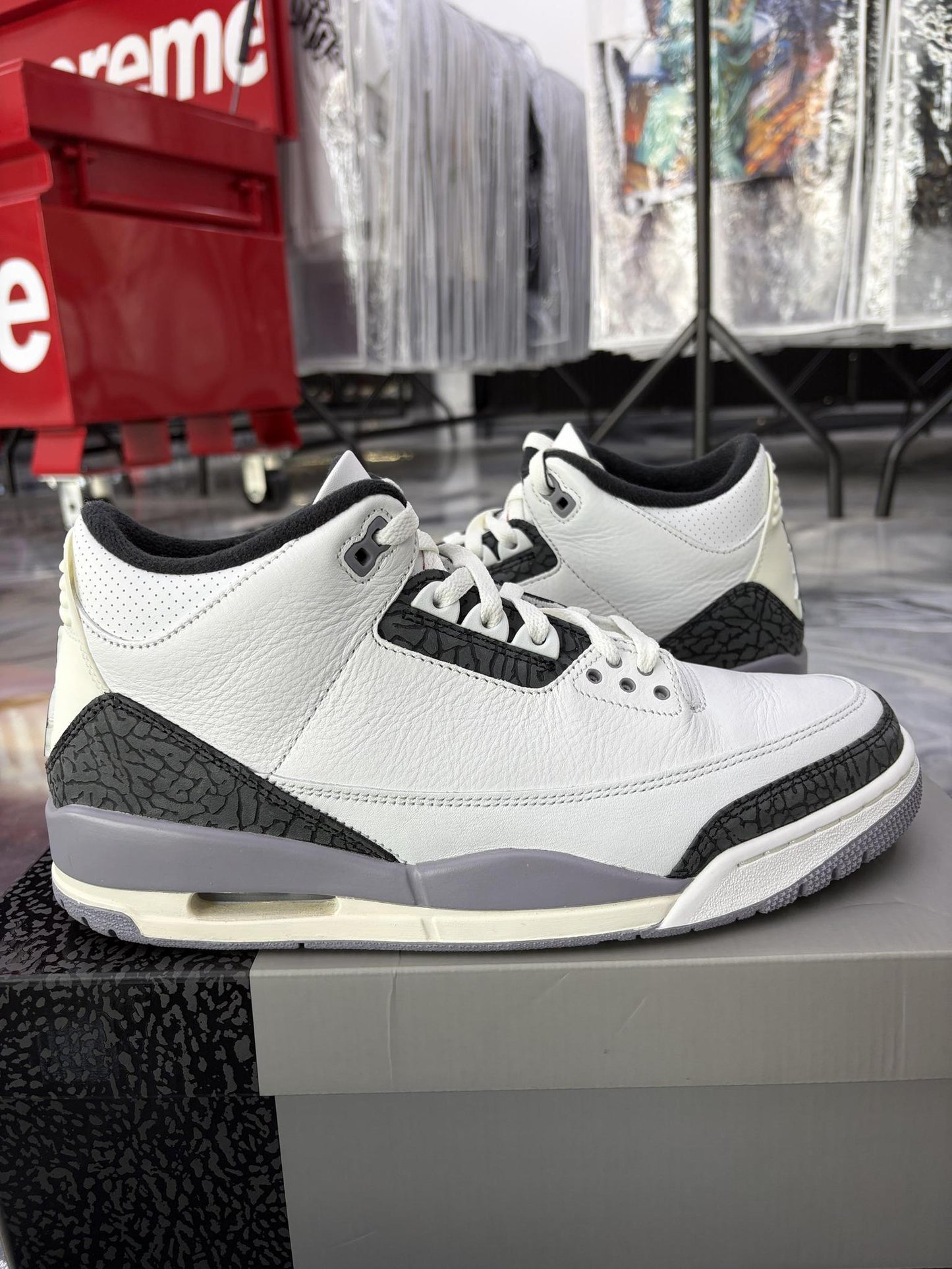 Jordan 3 "Cement Grey" Used Size 11